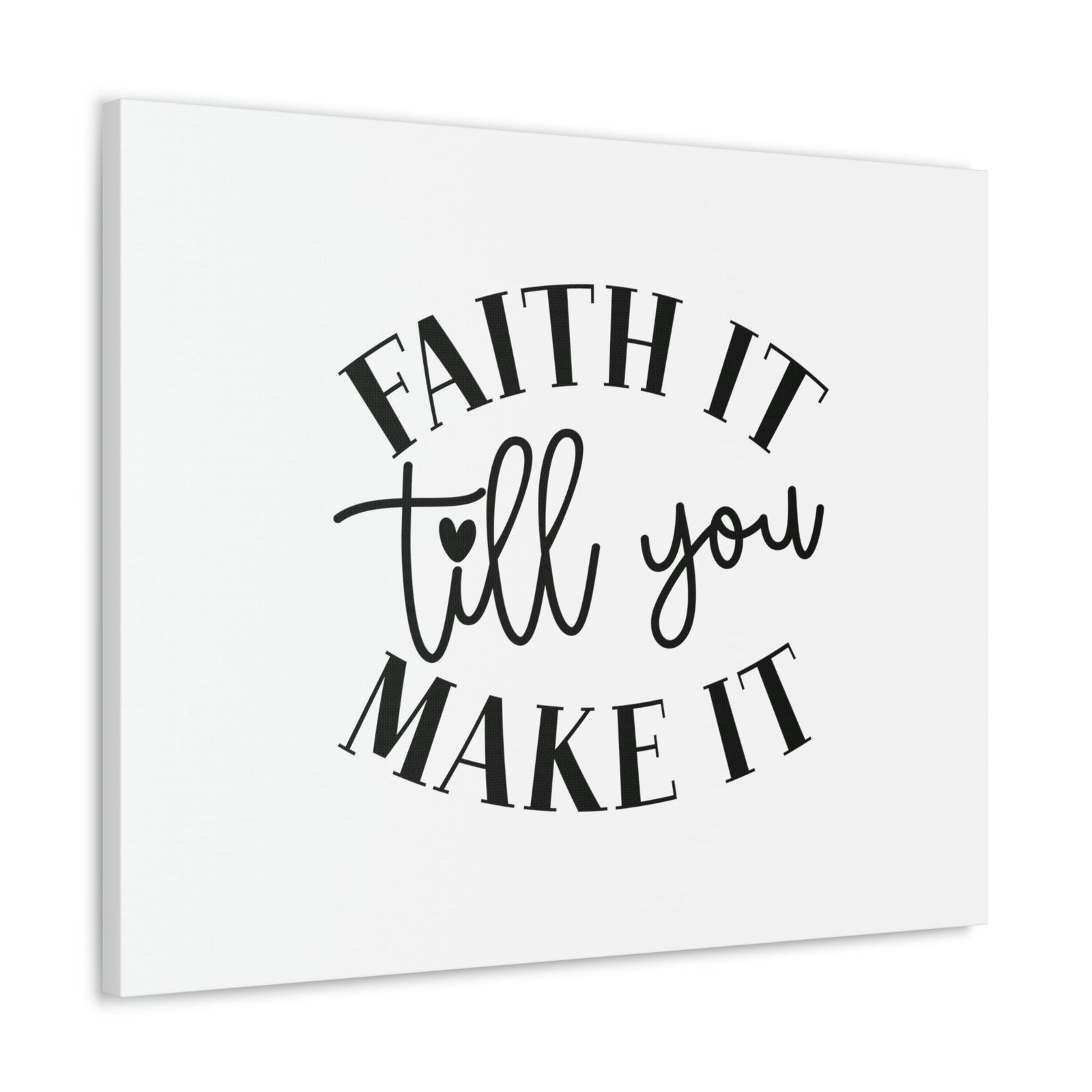 Scripture Walls Till You Make It 2 Corinthians 5:7 Small Heart Christian Wall Art Bible Verse Print Ready to Hang Unframed-Express Your Love Gifts