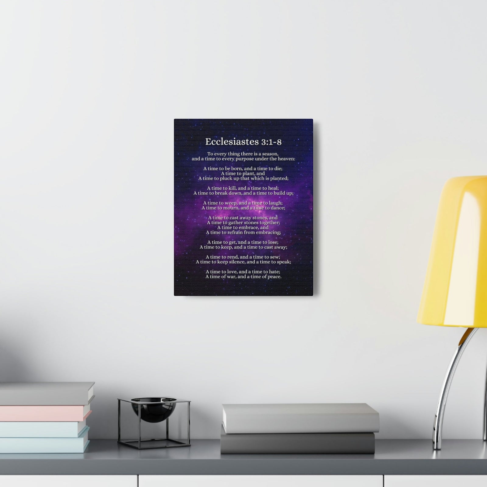 Scripture Walls Time For Everything Universe Ecclesiastes 3:2 Bible Verse Canvas Christian Wall Art Ready to Hang Unframed-Express Your Love Gifts