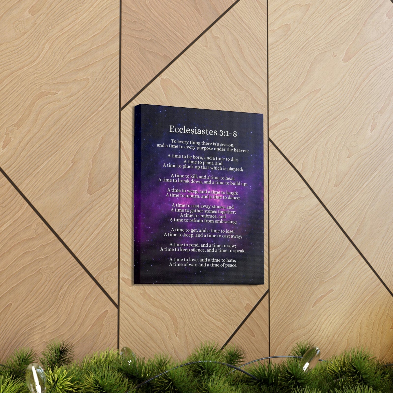 Scripture Walls Time For Everything Universe Ecclesiastes 3:2 Bible Verse Canvas Christian Wall Art Ready to Hang Unframed-Express Your Love Gifts