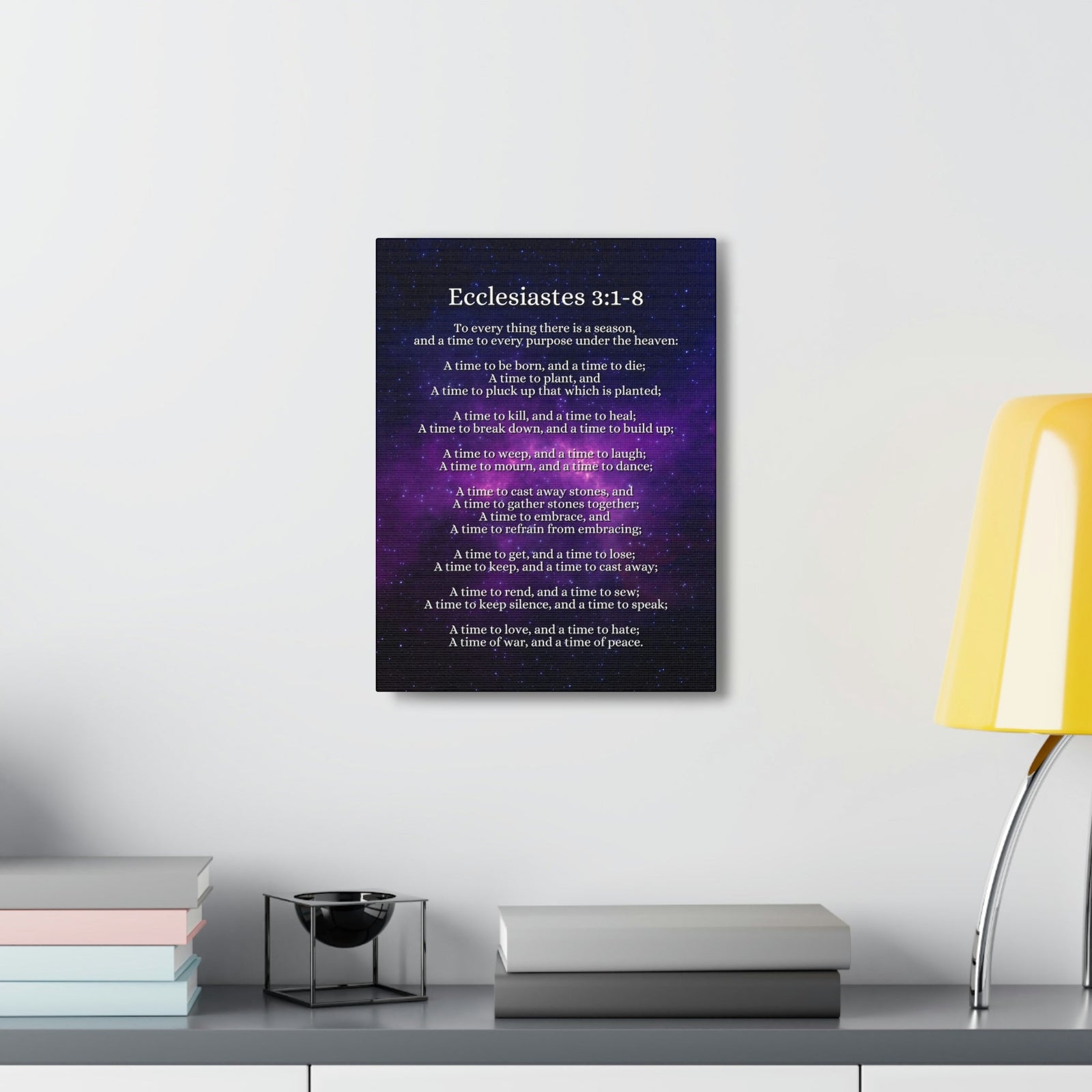 Scripture Walls Time For Everything Universe Ecclesiastes 3:2 Bible Verse Canvas Christian Wall Art Ready to Hang Unframed-Express Your Love Gifts