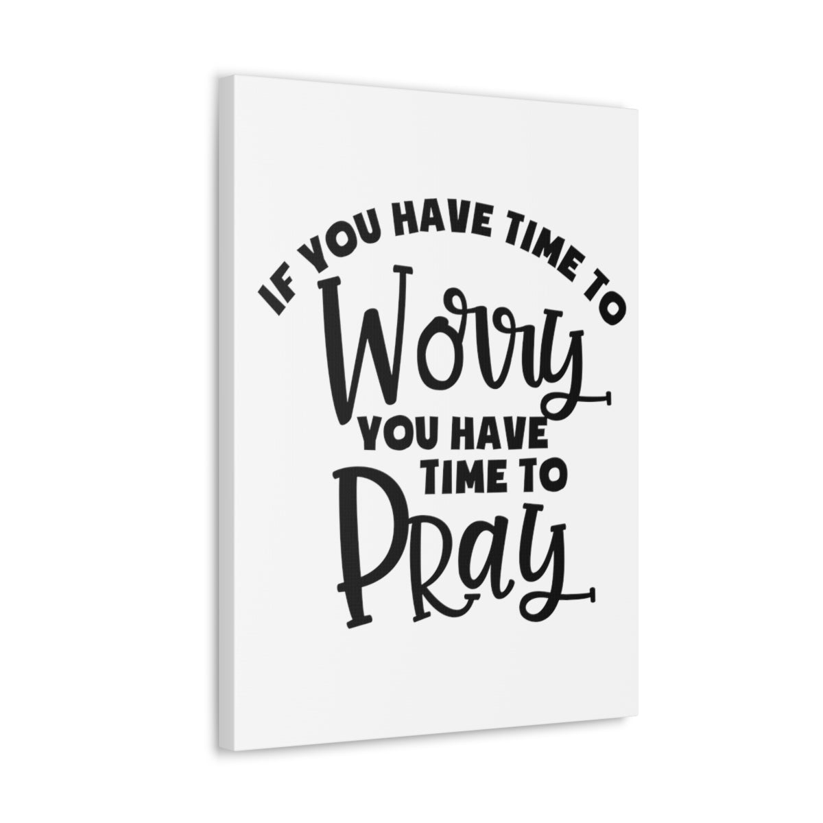 Scripture Walls Time To Pray 1 Peter 5:7 Christian Wall Art Print Ready to Hang Unframed-Express Your Love Gifts