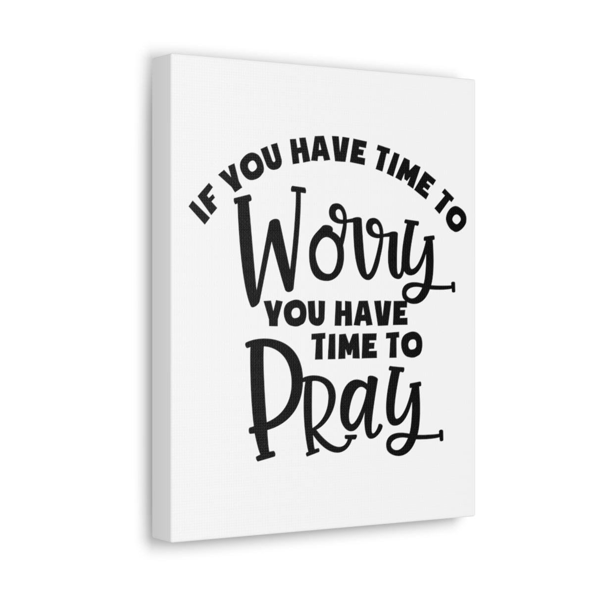 Scripture Walls Time To Pray 1 Peter 5:7 Christian Wall Art Print Ready to Hang Unframed-Express Your Love Gifts