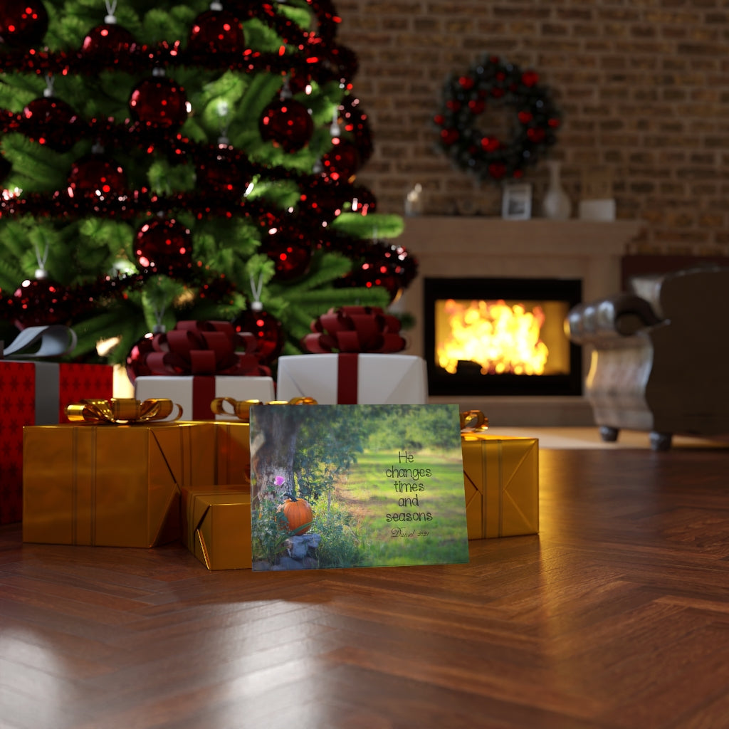 Scripture Walls Times And Seasons Daniel 2:21 Bible Verse Canvas Christian Wall Art Ready to Hang Unframed-Express Your Love Gifts