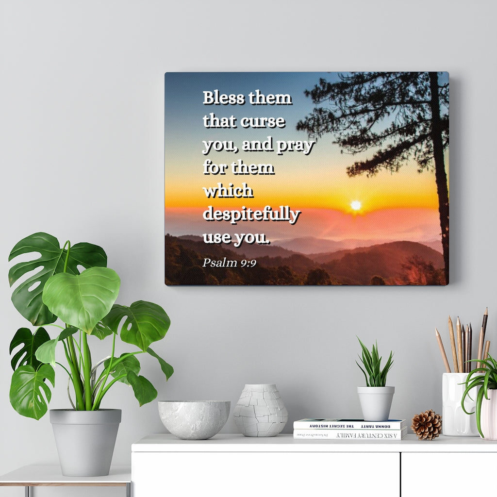 Scripture Walls Times Of Trouble Psalm 9:9 Bible Verse Canvas Christian Wall Art Ready to Hang Unframed-Express Your Love Gifts