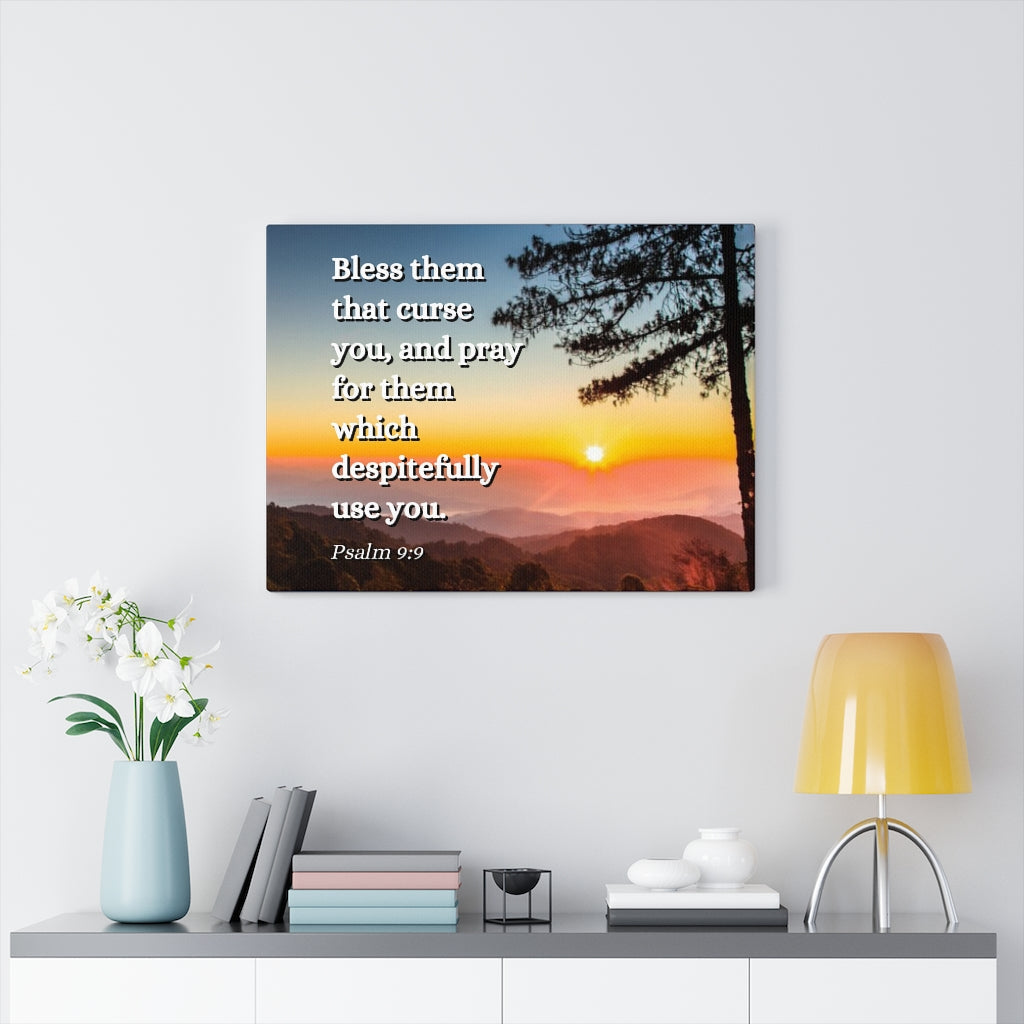 Scripture Walls Times Of Trouble Psalm 9:9 Bible Verse Canvas Christian Wall Art Ready to Hang Unframed-Express Your Love Gifts