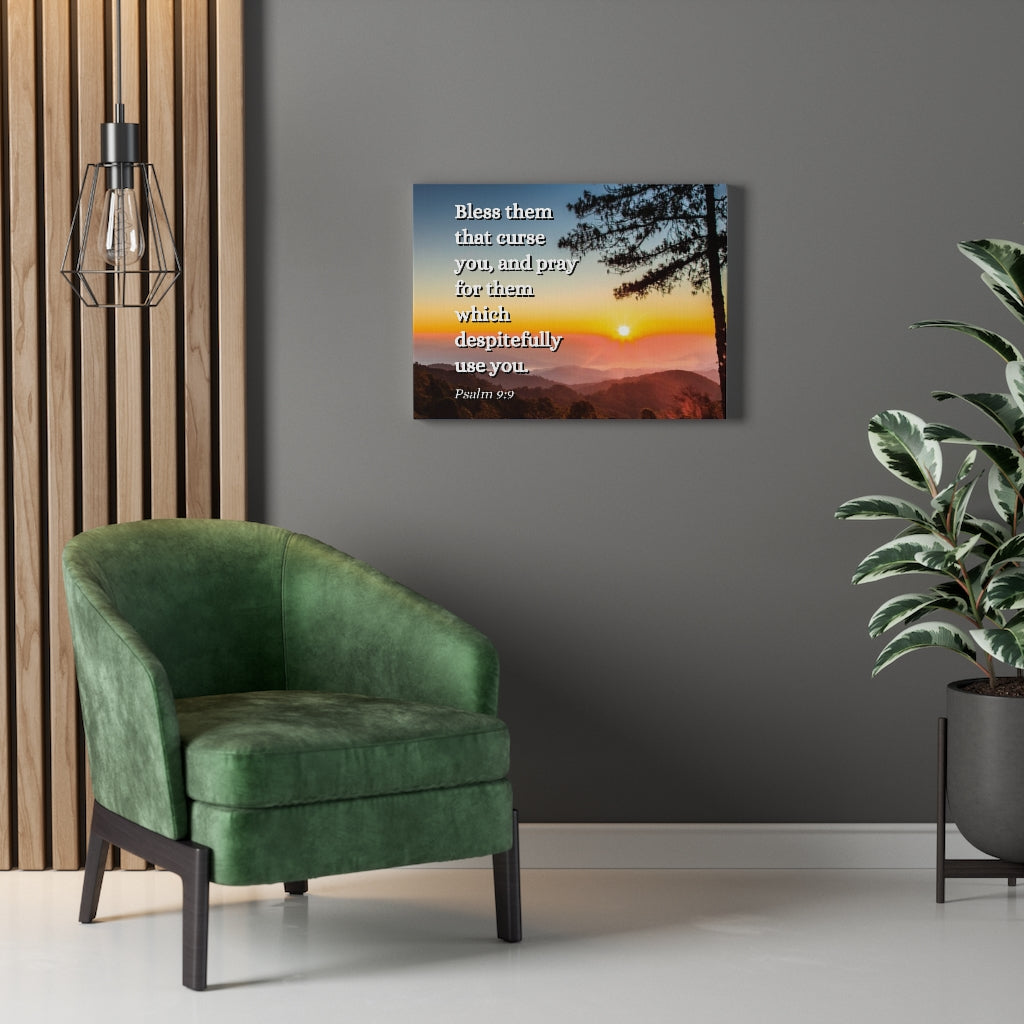 Scripture Walls Times Of Trouble Psalm 9:9 Bible Verse Canvas Christian Wall Art Ready to Hang Unframed-Express Your Love Gifts