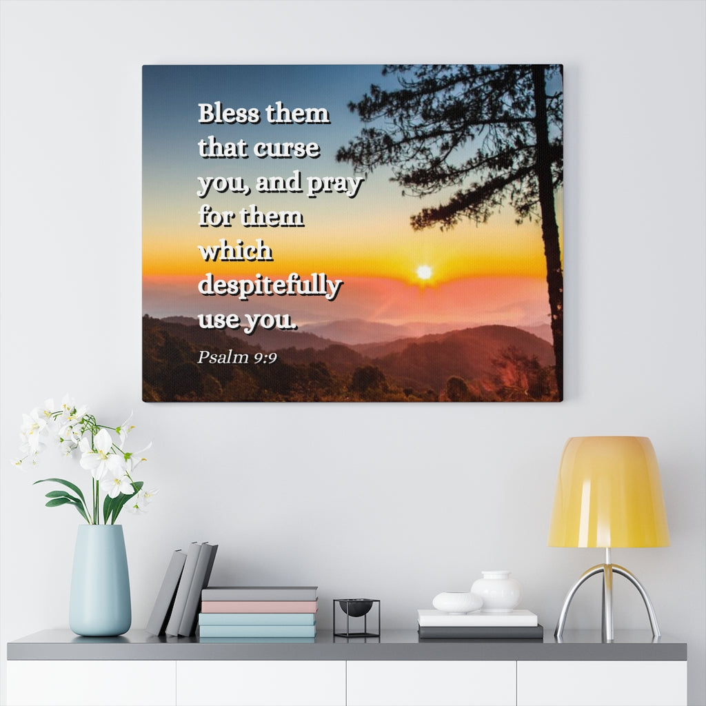 Scripture Walls Times Of Trouble Psalm 9:9 Bible Verse Canvas Christian Wall Art Ready to Hang Unframed-Express Your Love Gifts