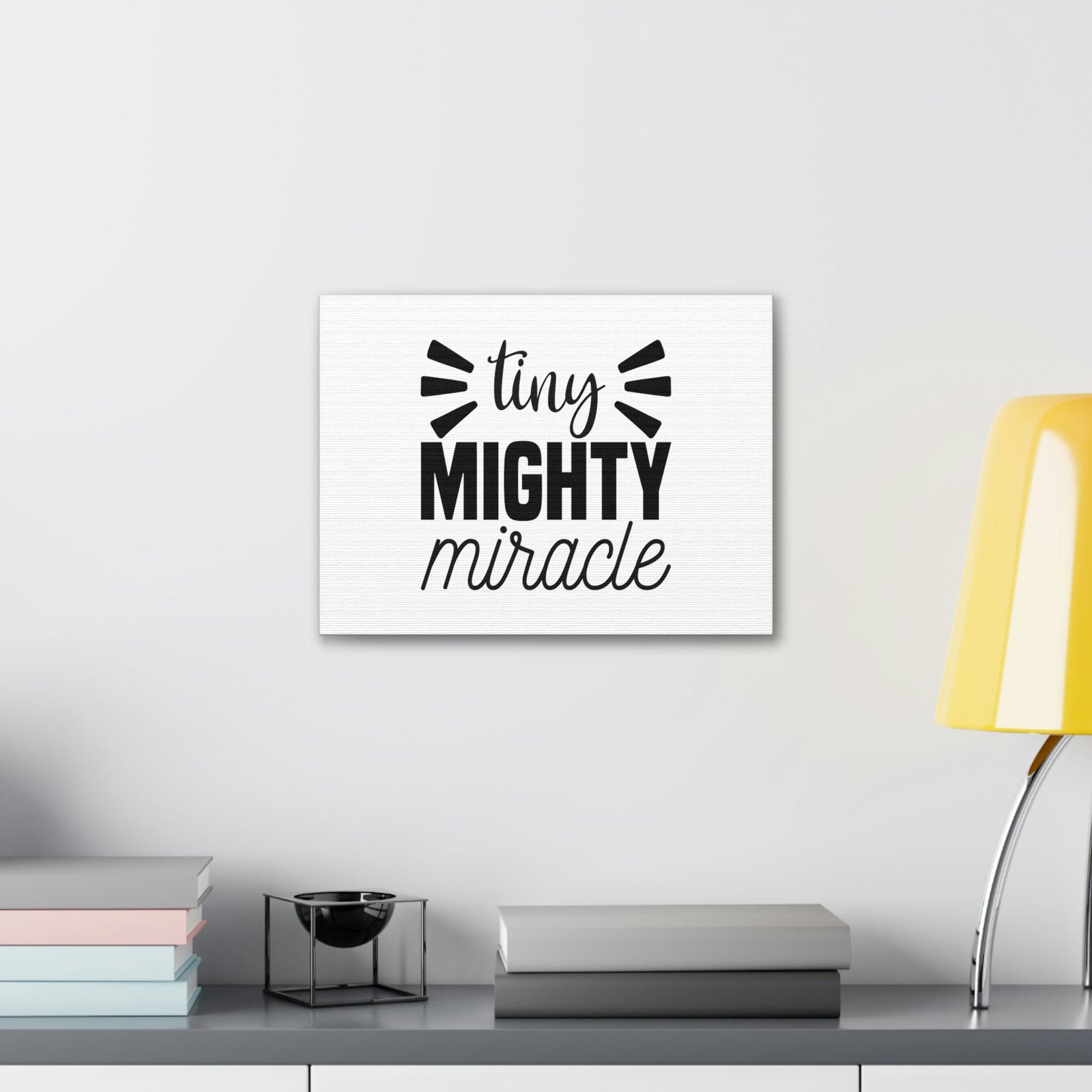 Scripture Walls Tiny Mighty Miracle Luke 18:27 Christian Wall Art Bible Verse Print Ready to Hang Unframed-Express Your Love Gifts