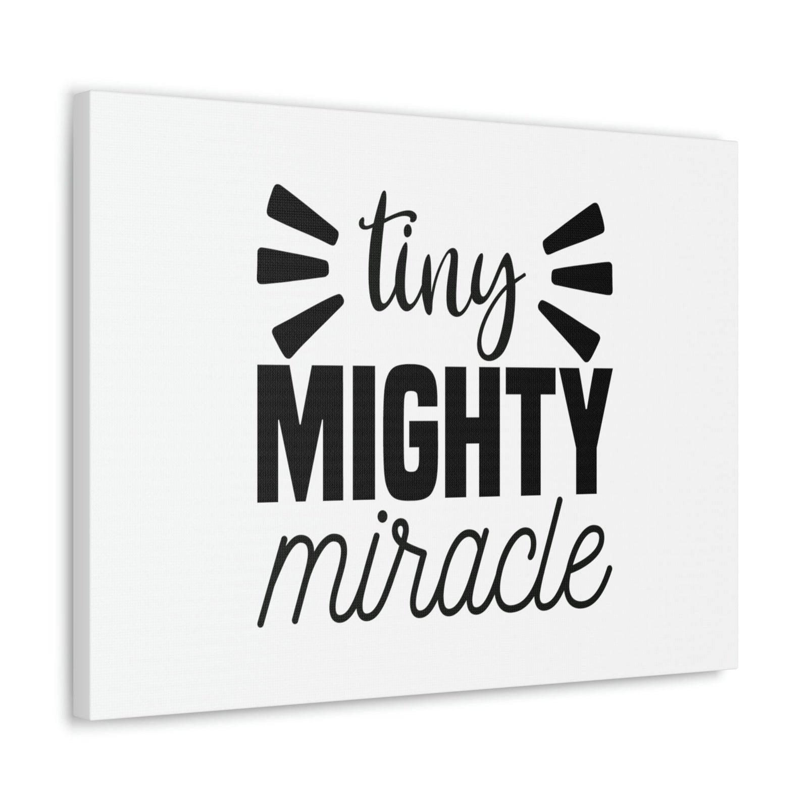 Scripture Walls Tiny Mighty Miracle Luke 18:27 Christian Wall Art Bible Verse Print Ready to Hang Unframed-Express Your Love Gifts