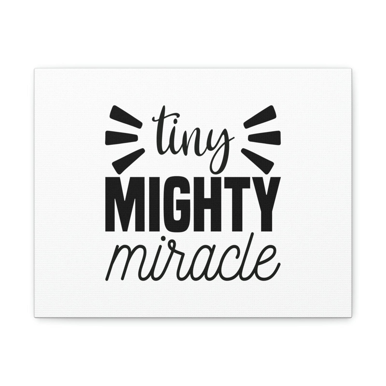 Scripture Walls Tiny Mighty Miracle Luke 18:27 Christian Wall Art Bible Verse Print Ready to Hang Unframed-Express Your Love Gifts