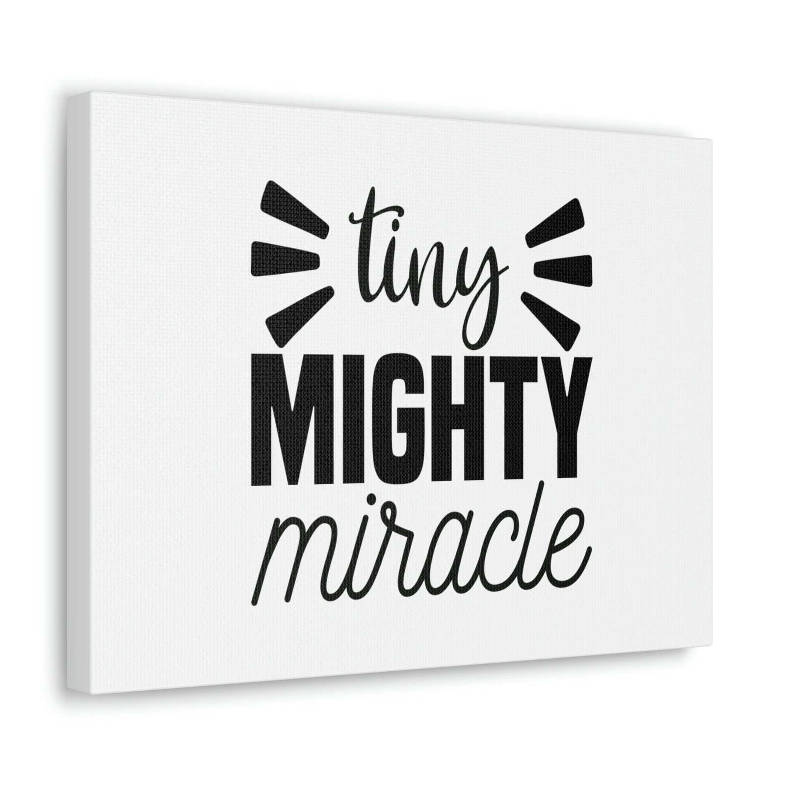 Scripture Walls Tiny Mighty Miracle Luke 18:27 Christian Wall Art Bible Verse Print Ready to Hang Unframed-Express Your Love Gifts