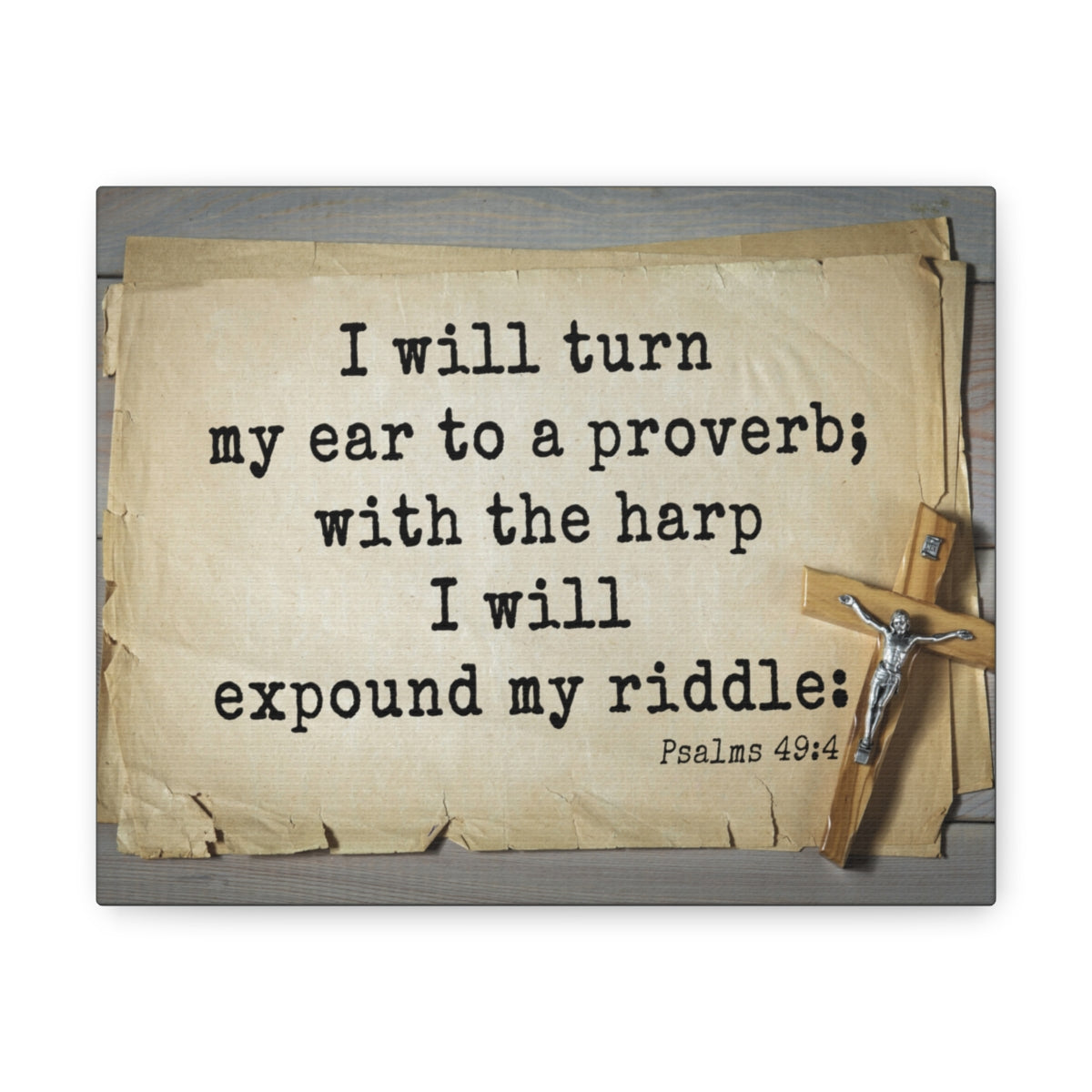 Scripture Walls To A Proverb Psalms 49:4 Bible Verse Canvas Christian Wall Art Ready to Hang Unframed-Express Your Love Gifts