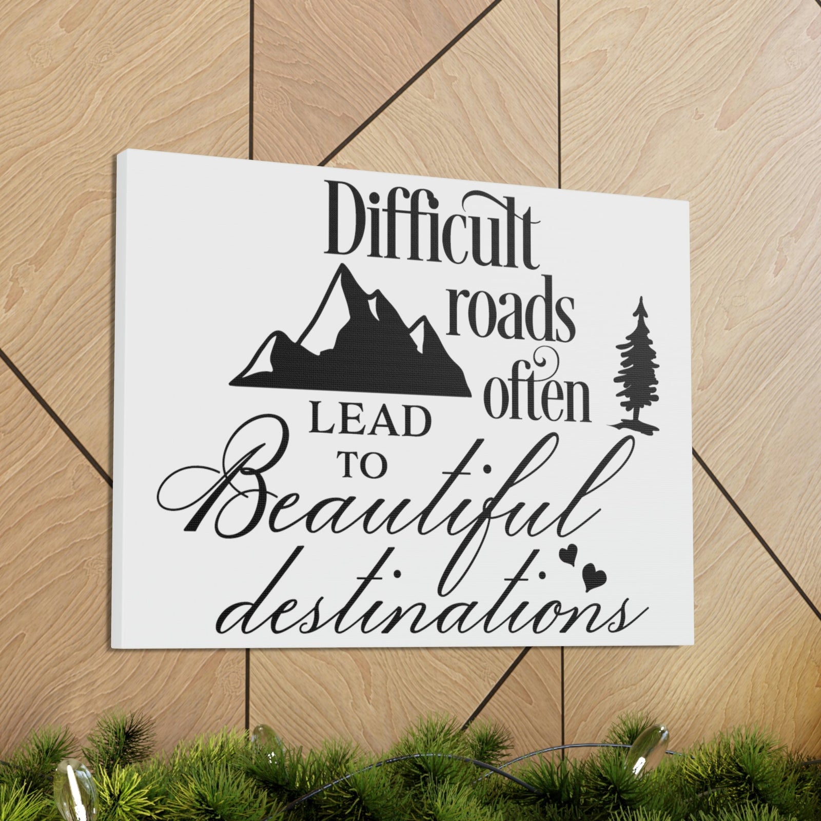 Scripture Walls To Beautiful Romans 15:4 Destinations Christian Wall Art Print Ready to Hang Unframed-Express Your Love Gifts