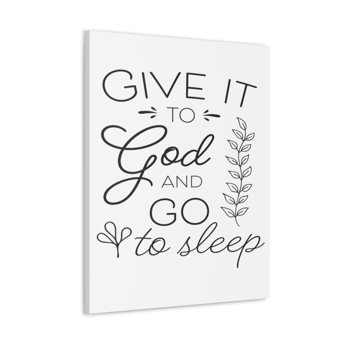 Scripture Walls To God And Psalm 4:8 Christian Wall Art Print Ready to Hang Unframed-Express Your Love Gifts