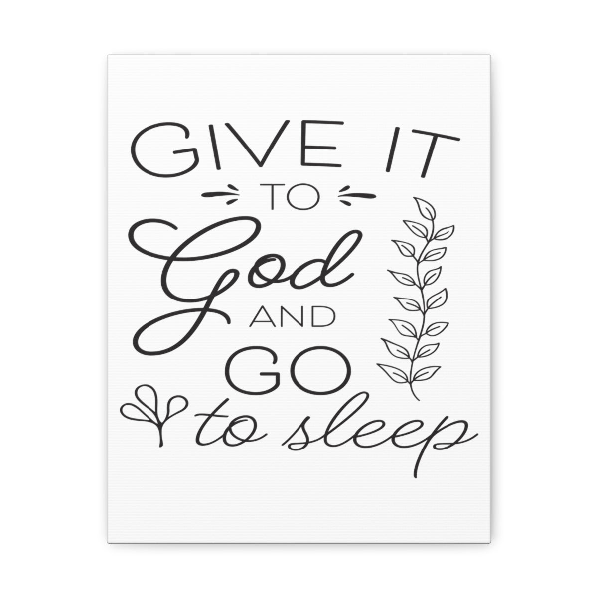 Scripture Walls To God And Psalm 4:8 Christian Wall Art Print Ready to Hang Unframed-Express Your Love Gifts