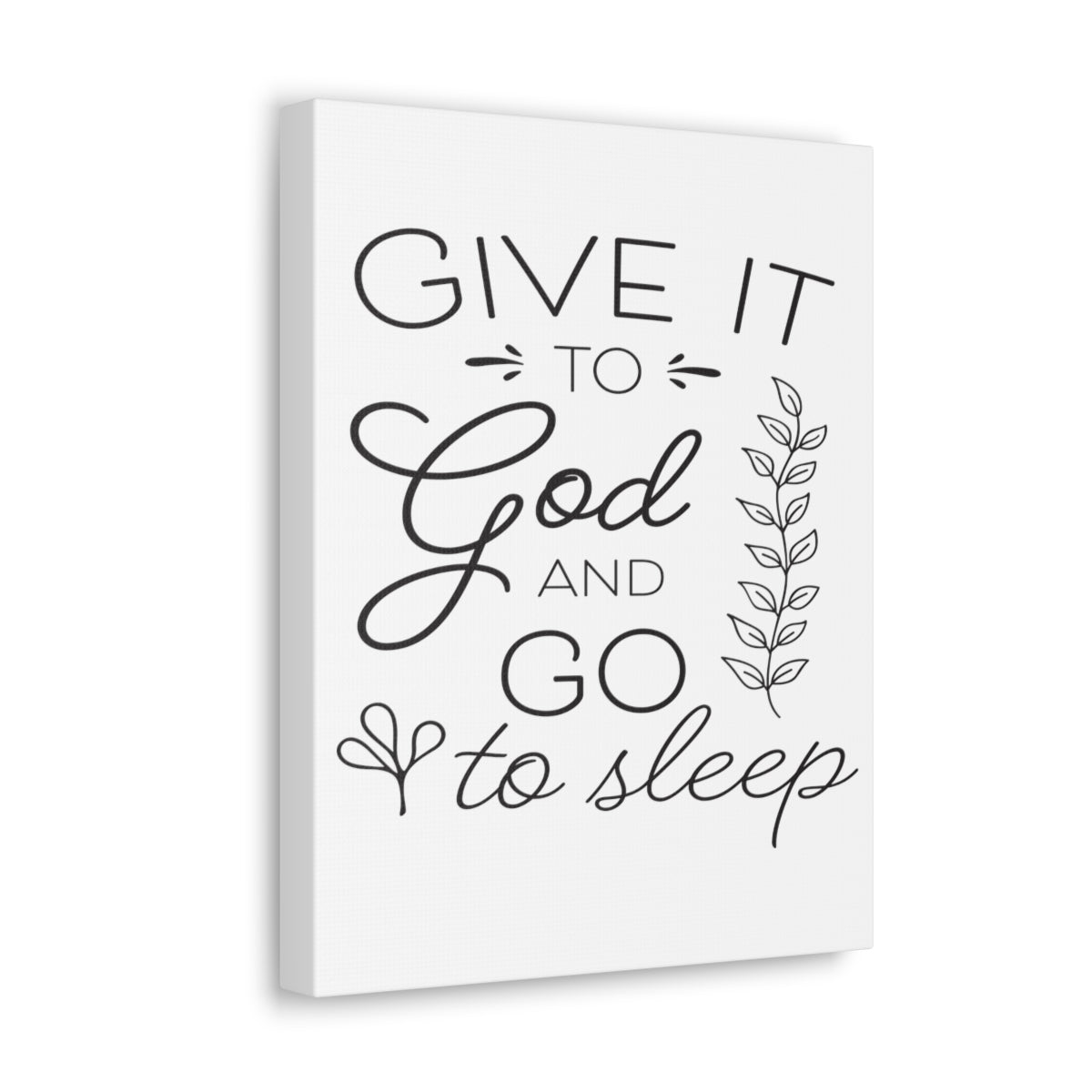 Scripture Walls To God And Psalm 4:8 Christian Wall Art Print Ready to Hang Unframed-Express Your Love Gifts
