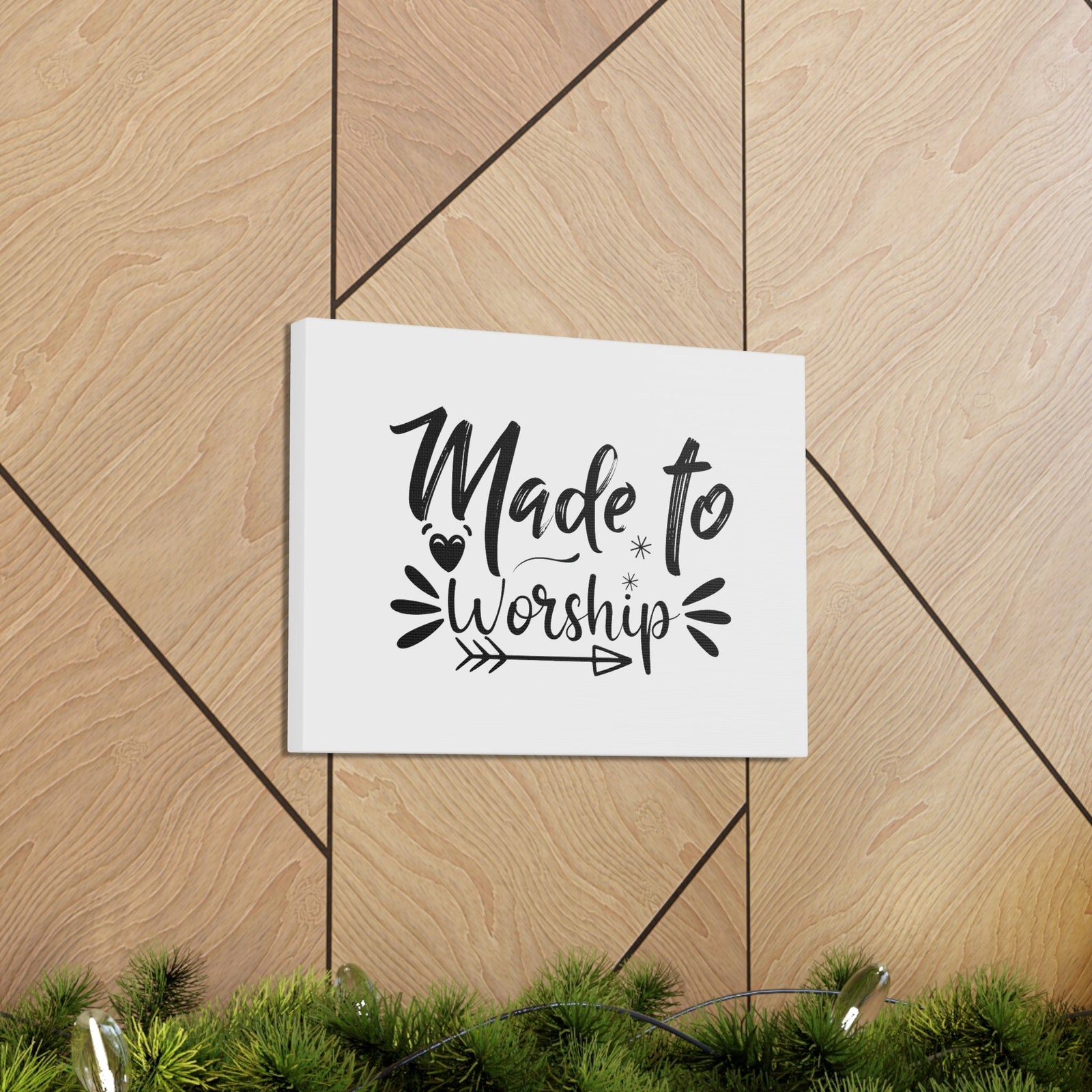 Scripture Walls To Worship Arrow Psalm 95:6 Christian Wall Art Bible Verse Print Ready to Hang Unframed-Express Your Love Gifts