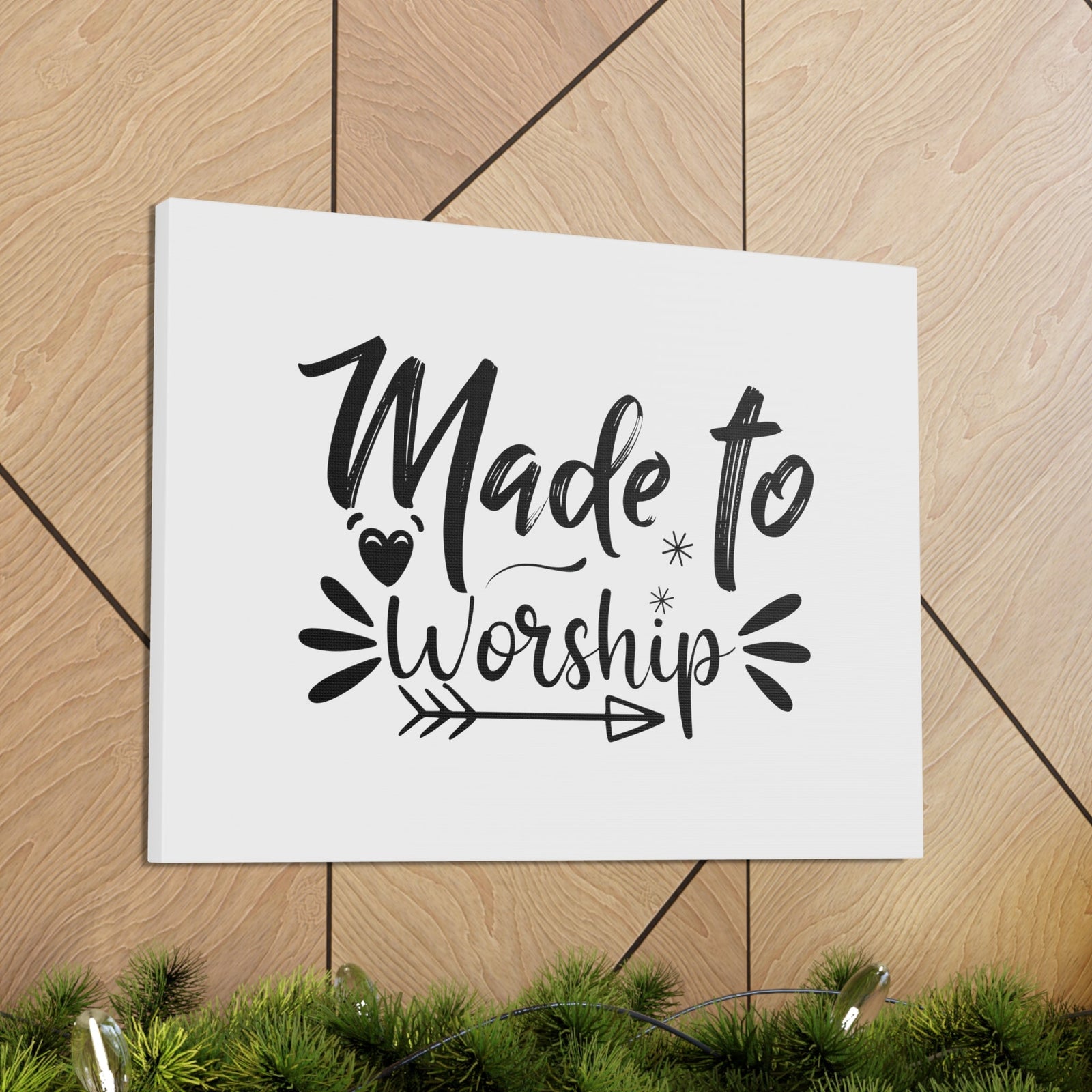 Scripture Walls To Worship Arrow Psalm 95:6 Christian Wall Art Bible Verse Print Ready to Hang Unframed-Express Your Love Gifts