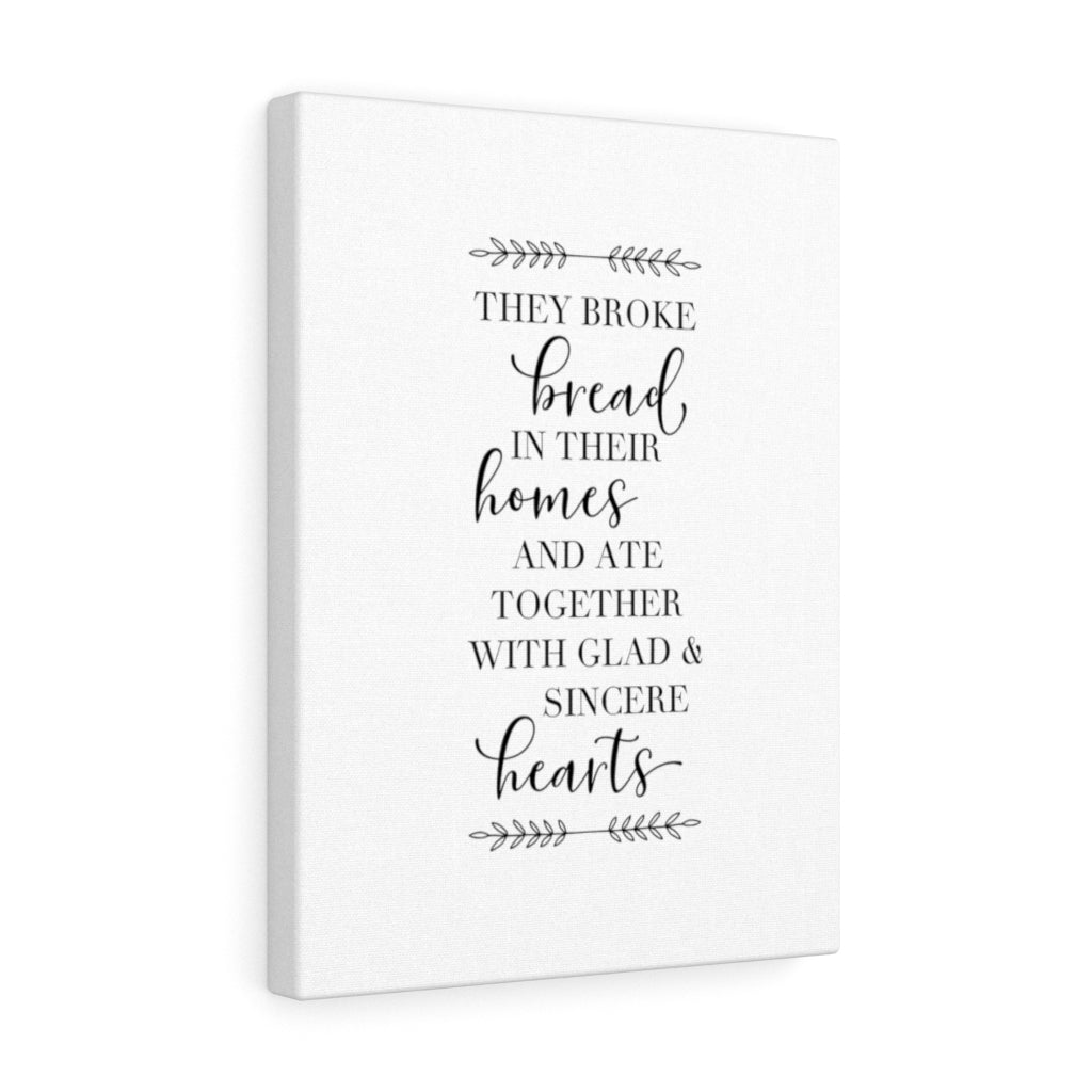 Scripture Walls Together with Glad & Sincere Bible Verse Canvas Christian Wall Art Ready to Hang Unframed-Express Your Love Gifts