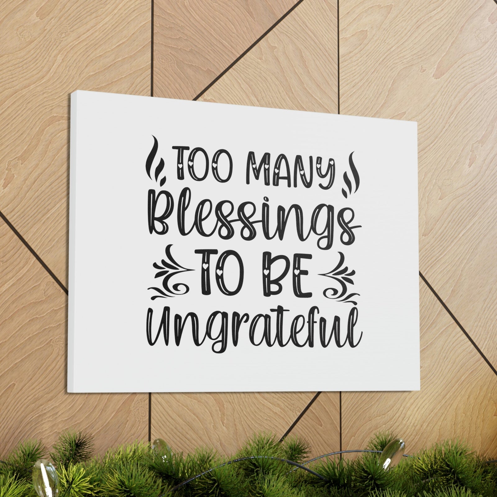 Scripture Walls Too Many Blessings To Be Ungrateful James 1:17 Christian Wall Art Bible Verse Print Ready to Hang Unframed-Express Your Love Gifts