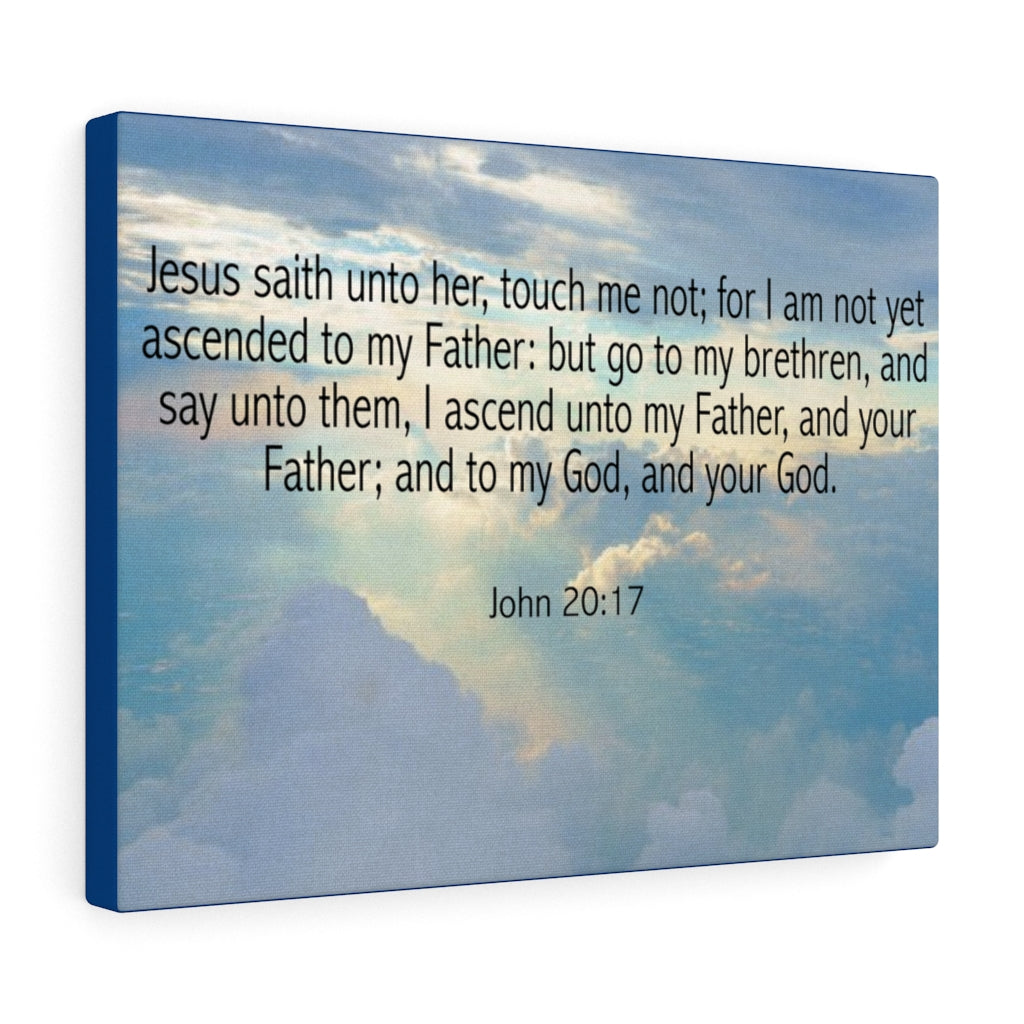 Scripture Walls Touch Me Not John 20:17 Bible Verse Canvas Christian Wall Art Ready to Hang Unframed-Express Your Love Gifts