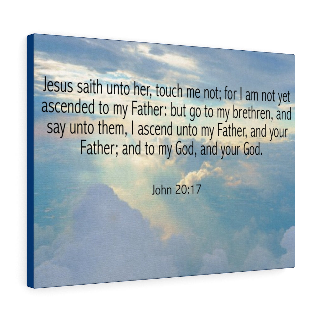 Scripture Walls Touch Me Not John 20:17 Bible Verse Canvas Christian Wall Art Ready to Hang Unframed-Express Your Love Gifts