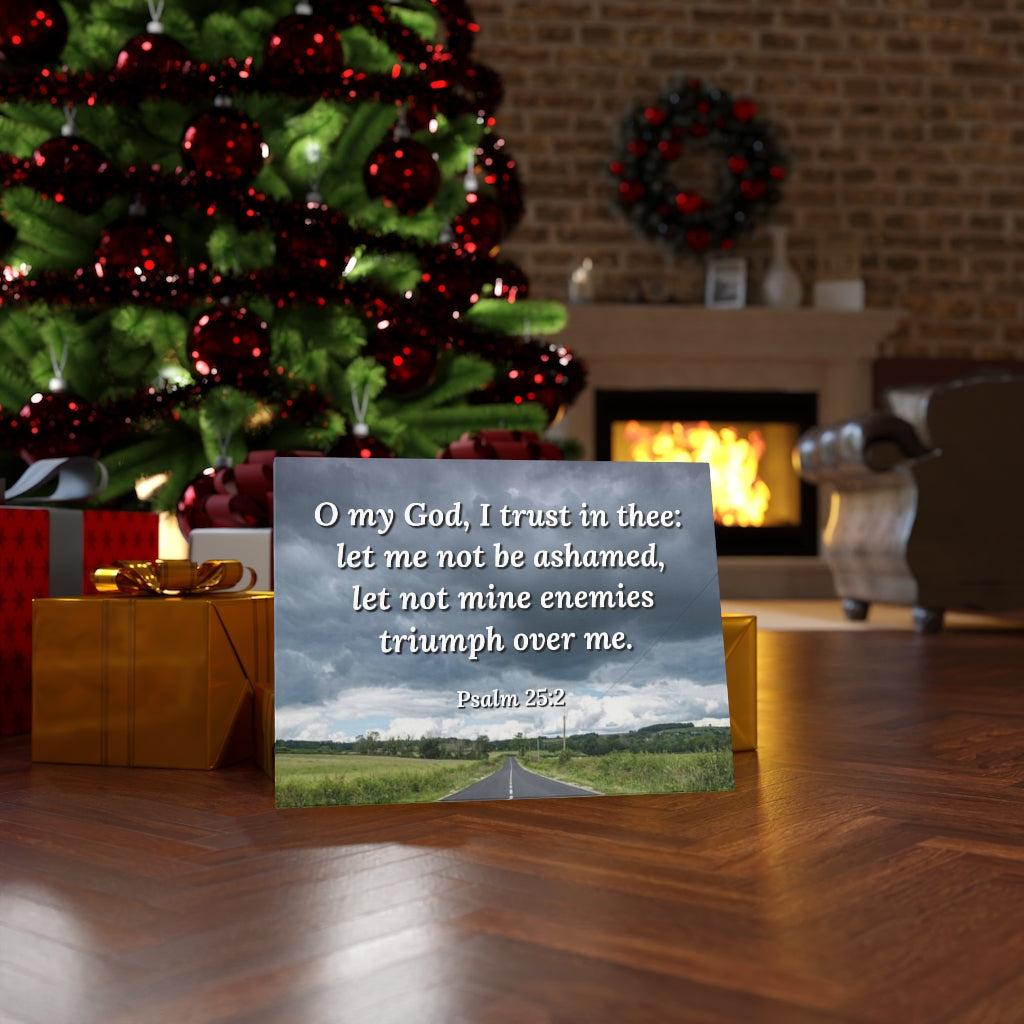 Scripture Walls Triumph Psalm 25:2 Bible Verse Canvas Christian Wall Art Ready to Hang Unframed-Express Your Love Gifts