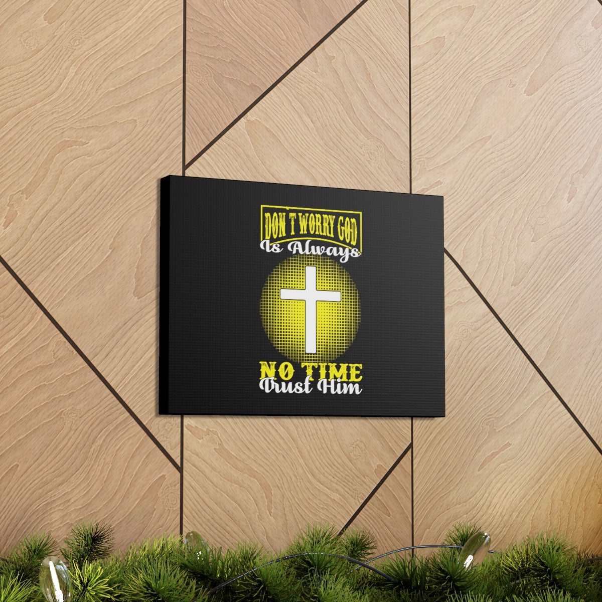 Scripture Walls Trust Him Psalm 37:3-7 Christian Wall Art Bible Verse Print Ready to Hang Unframed-Express Your Love Gifts