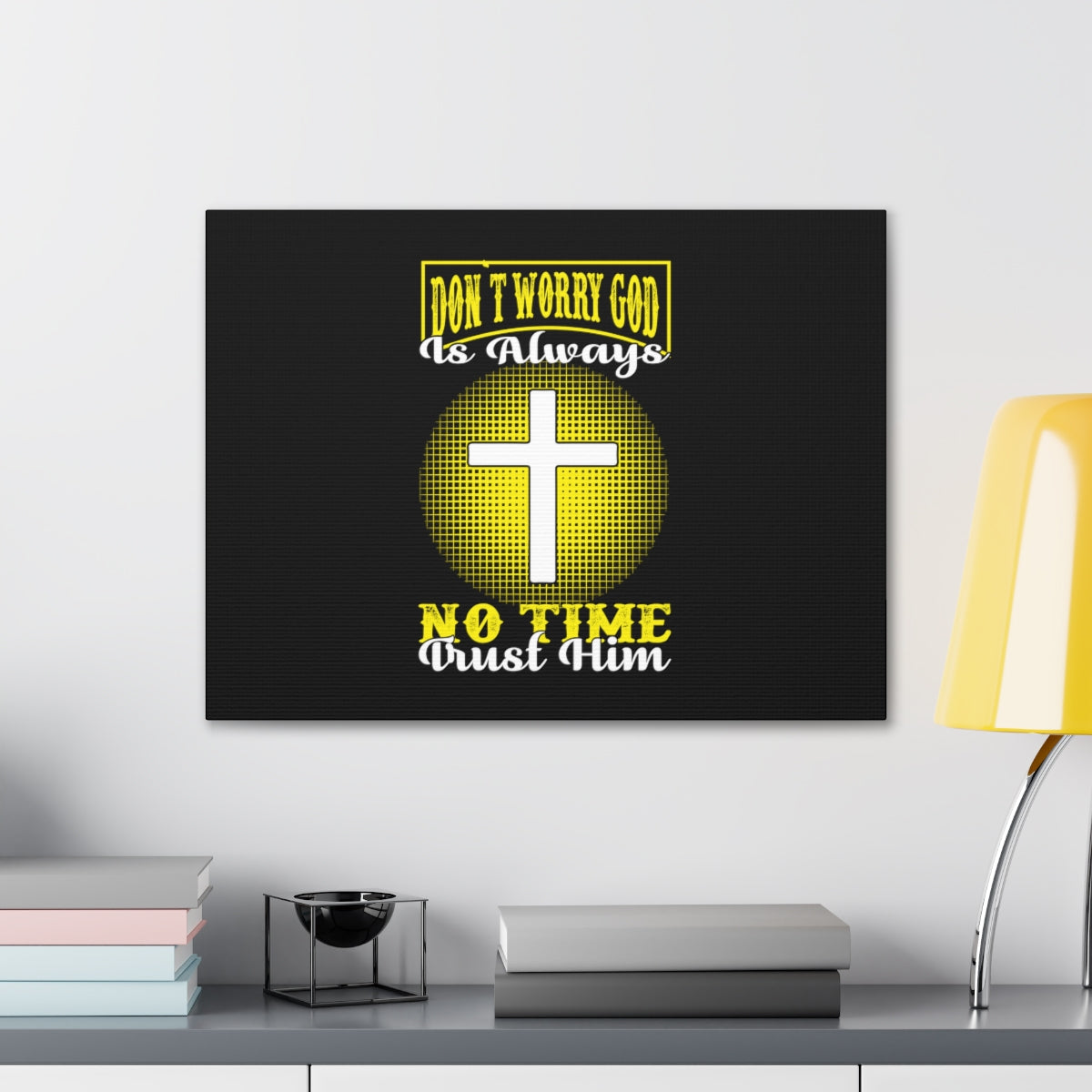 Scripture Walls Trust Him Psalm 37:3-7 Christian Wall Art Bible Verse Print Ready to Hang Unframed-Express Your Love Gifts
