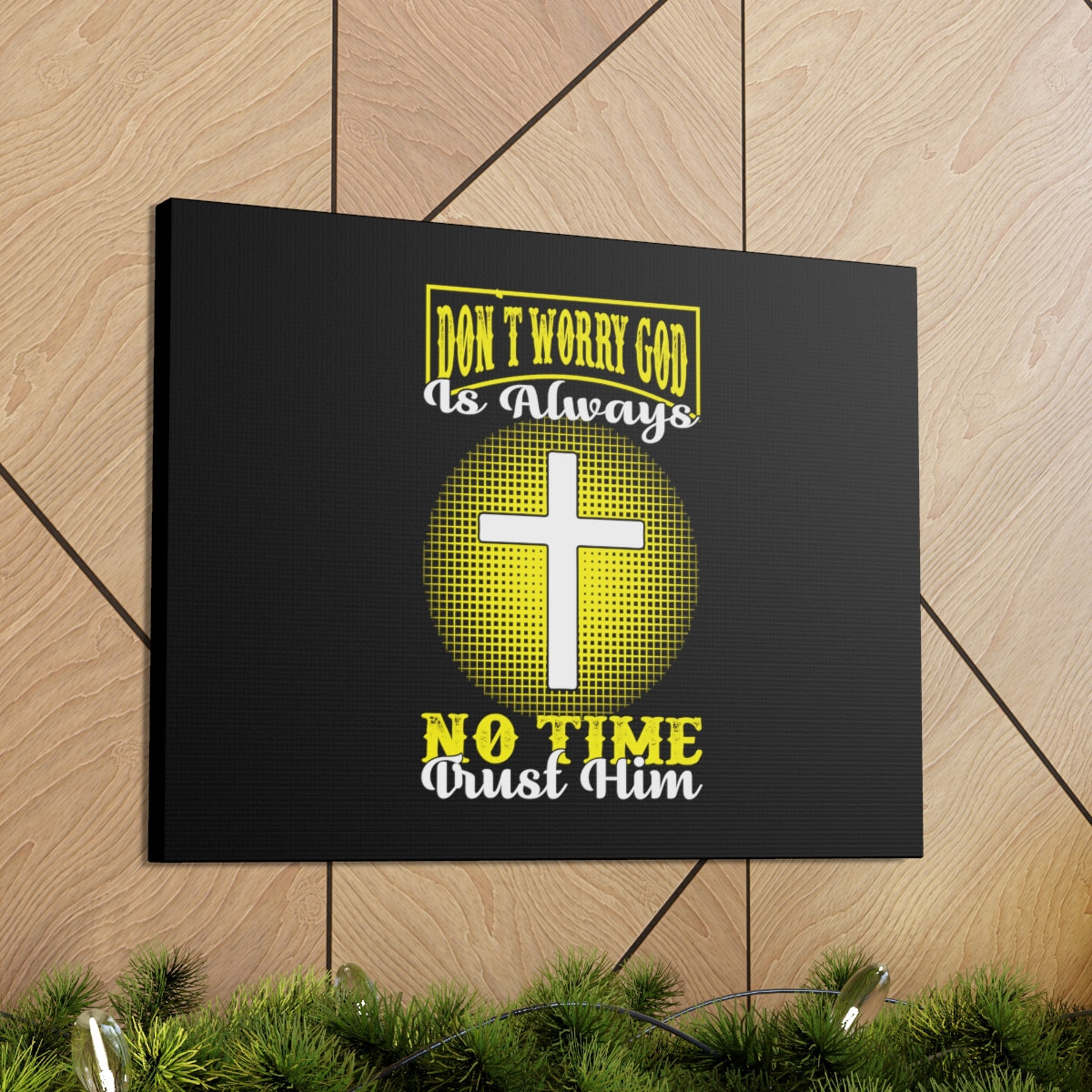 Scripture Walls Trust Him Psalm 37:3-7 Christian Wall Art Bible Verse Print Ready to Hang Unframed-Express Your Love Gifts