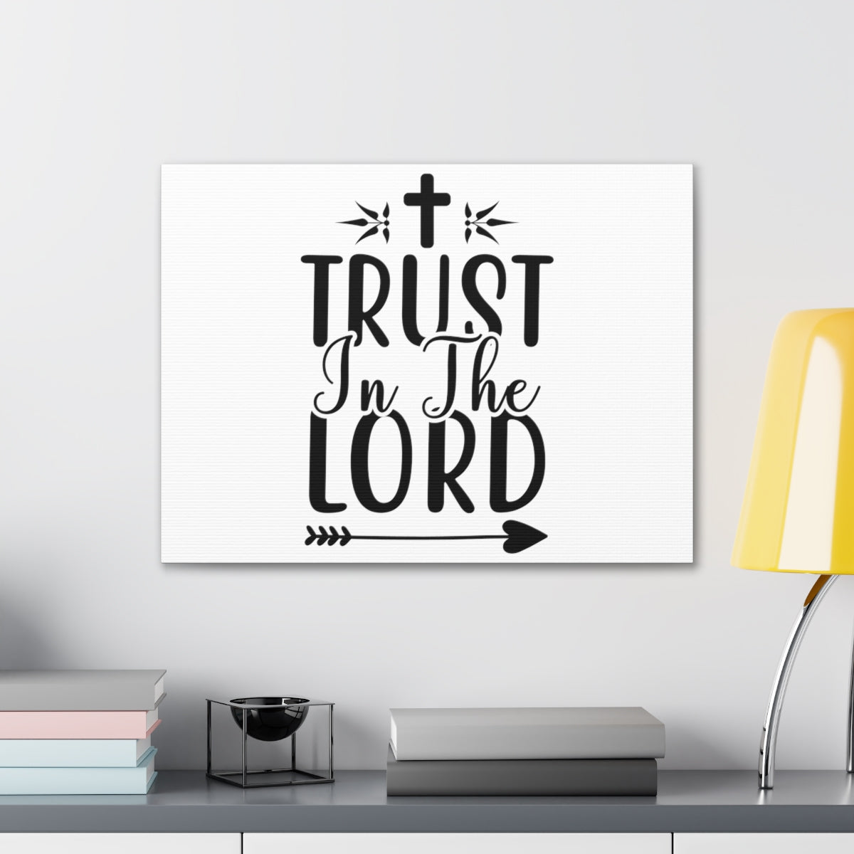 Scripture Walls Trust In The Lord Hebrews 13:8 Christian Wall Art Print Ready to Hang Unframed-Express Your Love Gifts