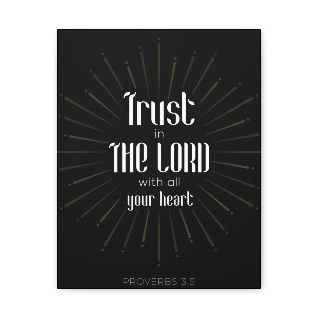 Scripture Walls Trust In The Lord Proverbs 3:5 Christian Wall Art Bible Verse Print Ready To Hang Unframed-Express Your Love Gifts