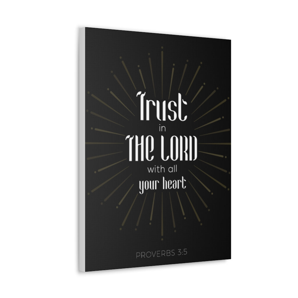 Scripture Walls Trust In The Lord Proverbs 3:5 Christian Wall Art Bible Verse Print Ready To Hang Unframed-Express Your Love Gifts
