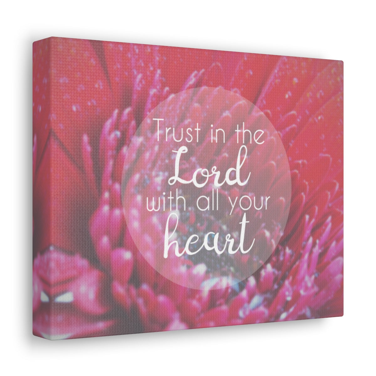 Scripture Walls Trust In The Lord Proverbs 3:5 Red Christian Wall Art Bible Verse Print Ready to Hang Unframed-Express Your Love Gifts