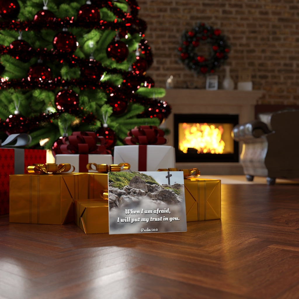 Scripture Walls Trust In Thee Psalms 56:3 Bible Verse Canvas Christian Wall Art Ready to Hang Unframed-Express Your Love Gifts