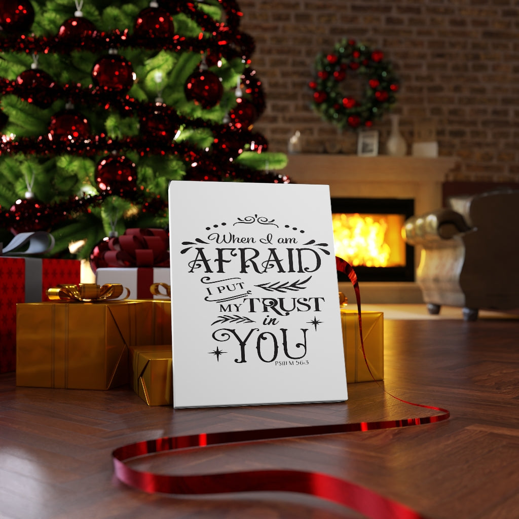 Scripture Walls Trust In You Psalm 56:3 Bible Verse Canvas Christian Wall Art Ready to Hang Unframed-Express Your Love Gifts