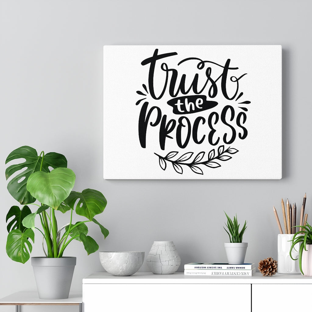 Scripture Walls Trust The Process Leaves Bible Verse Canvas Christian Wall Art Ready to Hang Unframed-Express Your Love Gifts