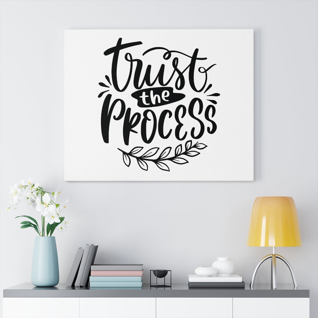Scripture Walls Trust The Process Leaves Bible Verse Canvas Christian Wall Art Ready to Hang Unframed-Express Your Love Gifts