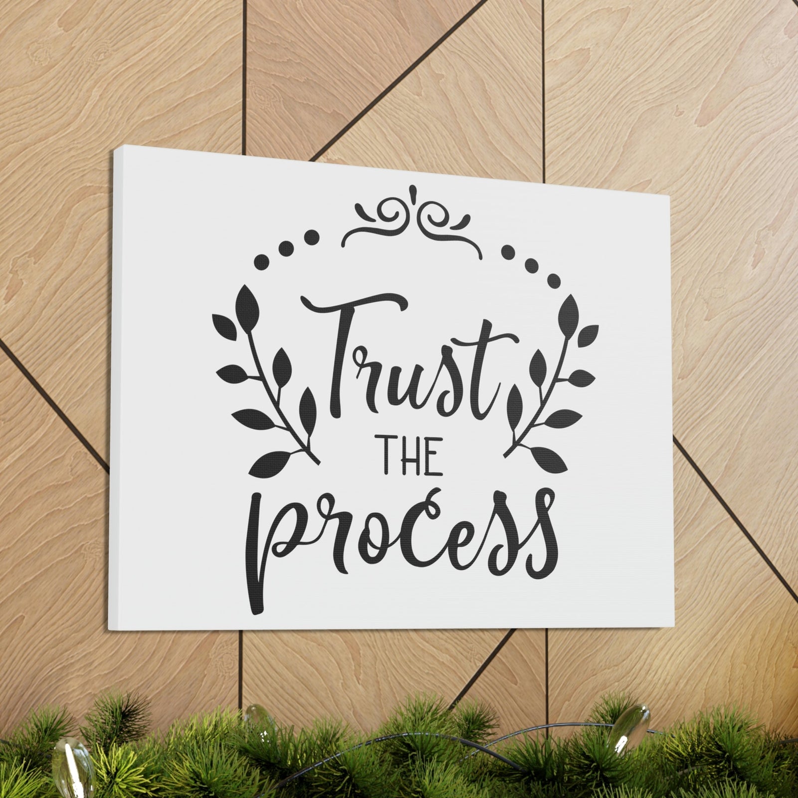 Scripture Walls Trust The Process Psalm 37:3 Christian Wall Art Print Ready to Hang Unframed-Express Your Love Gifts