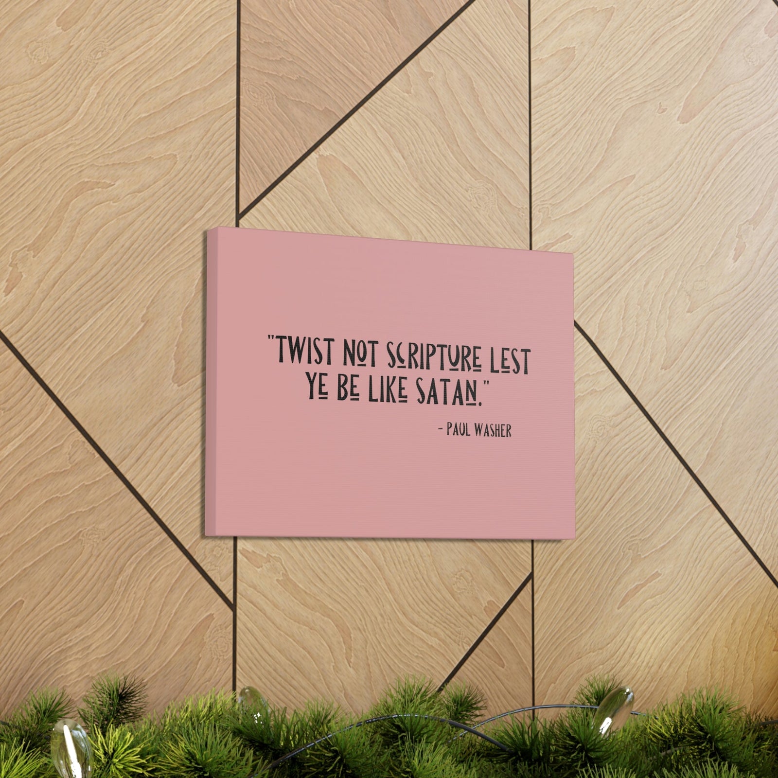 Scripture Walls Twist Not Scripture Revelation 22:19 Bible Canvas Christian Wall Art Ready to Hang Unframed-Express Your Love Gifts
