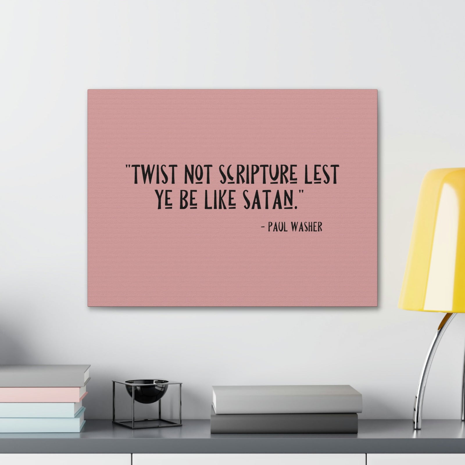 Scripture Walls Twist Not Scripture Revelation 22:19 Bible Canvas Christian Wall Art Ready to Hang Unframed-Express Your Love Gifts