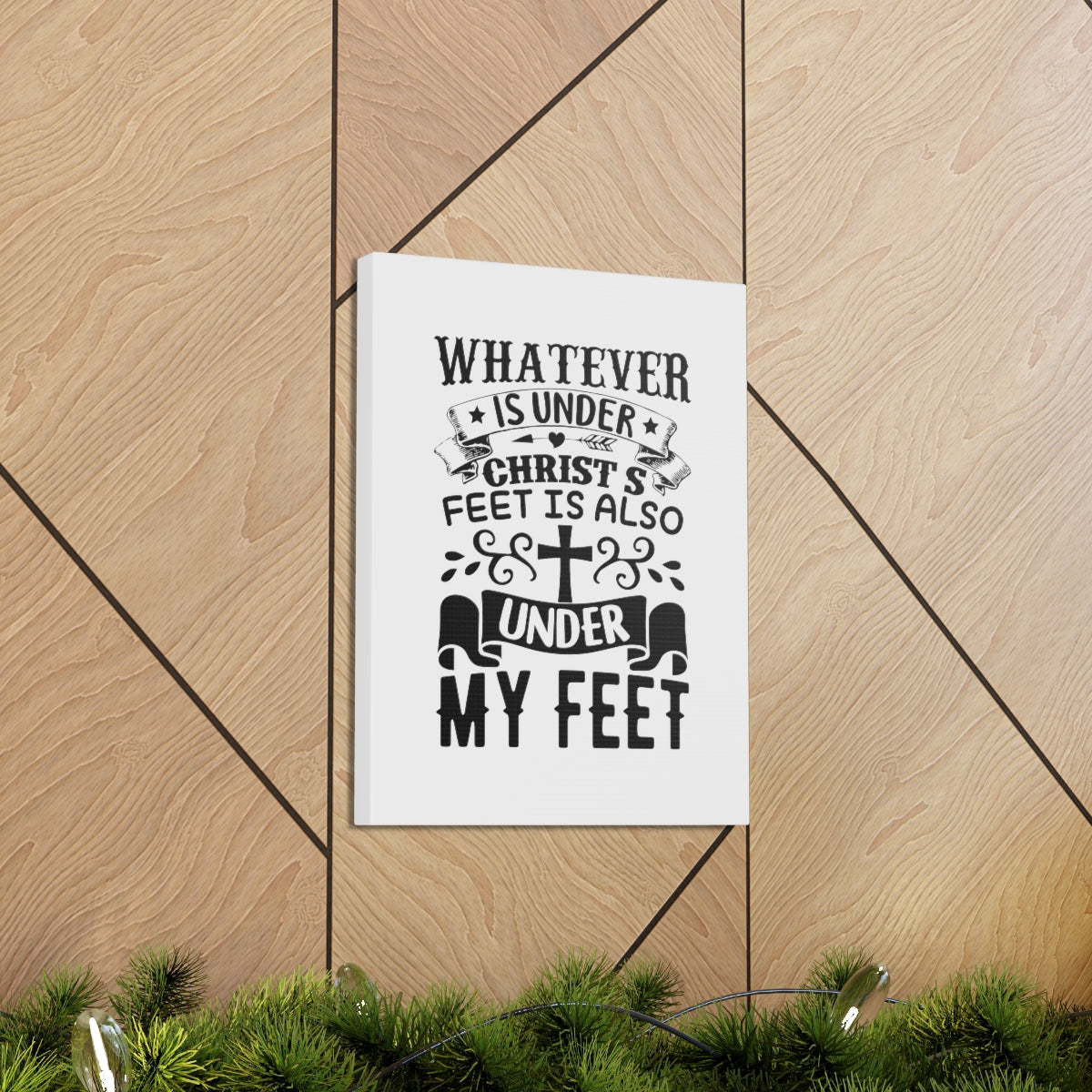 Scripture Walls Under Christ 1 Corinthians 15:27 Christian Wall Art Bible Verse Print Ready to Hang Unframed-Express Your Love Gifts