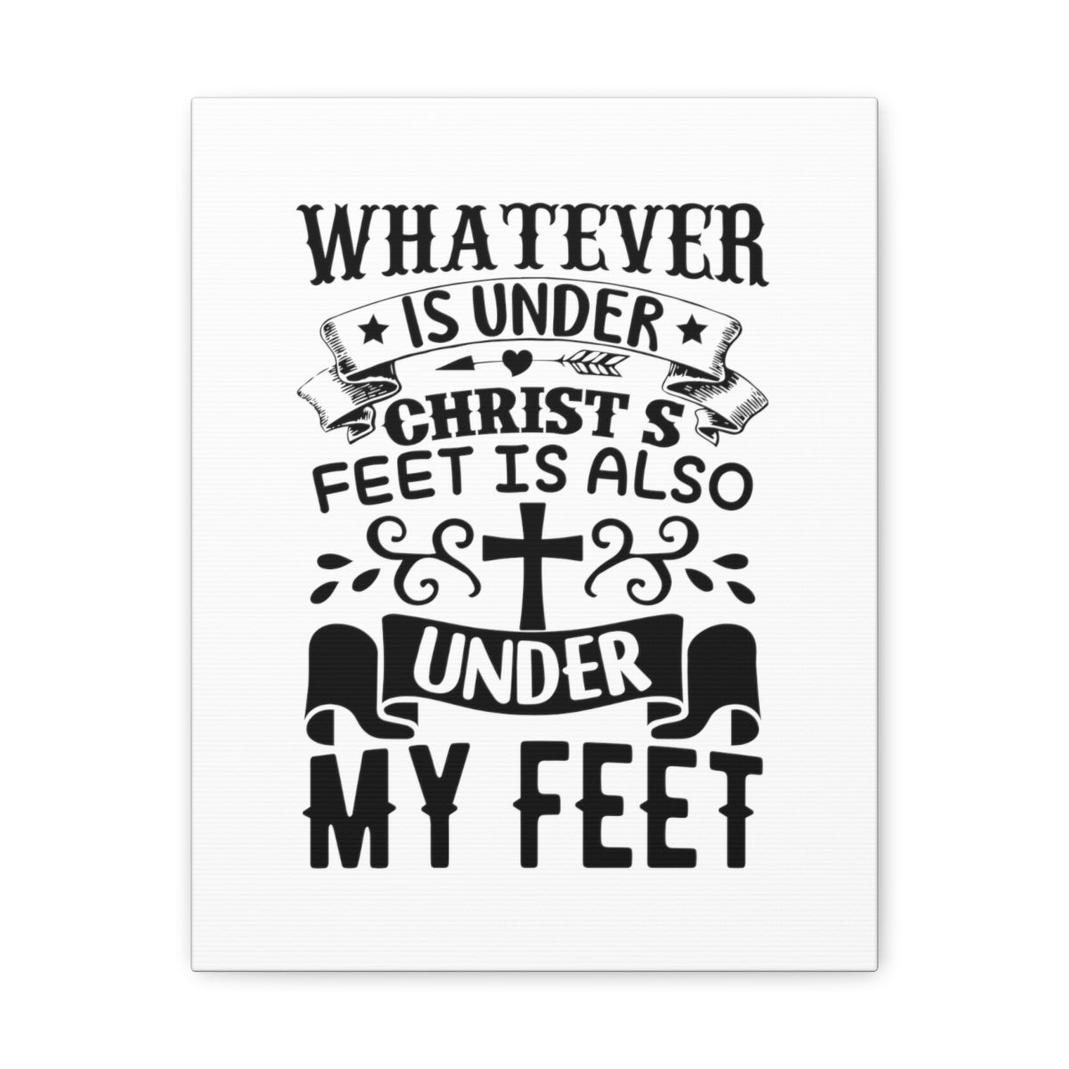 Scripture Walls Under Christ 1 Corinthians 15:27 Christian Wall Art Bible Verse Print Ready to Hang Unframed-Express Your Love Gifts