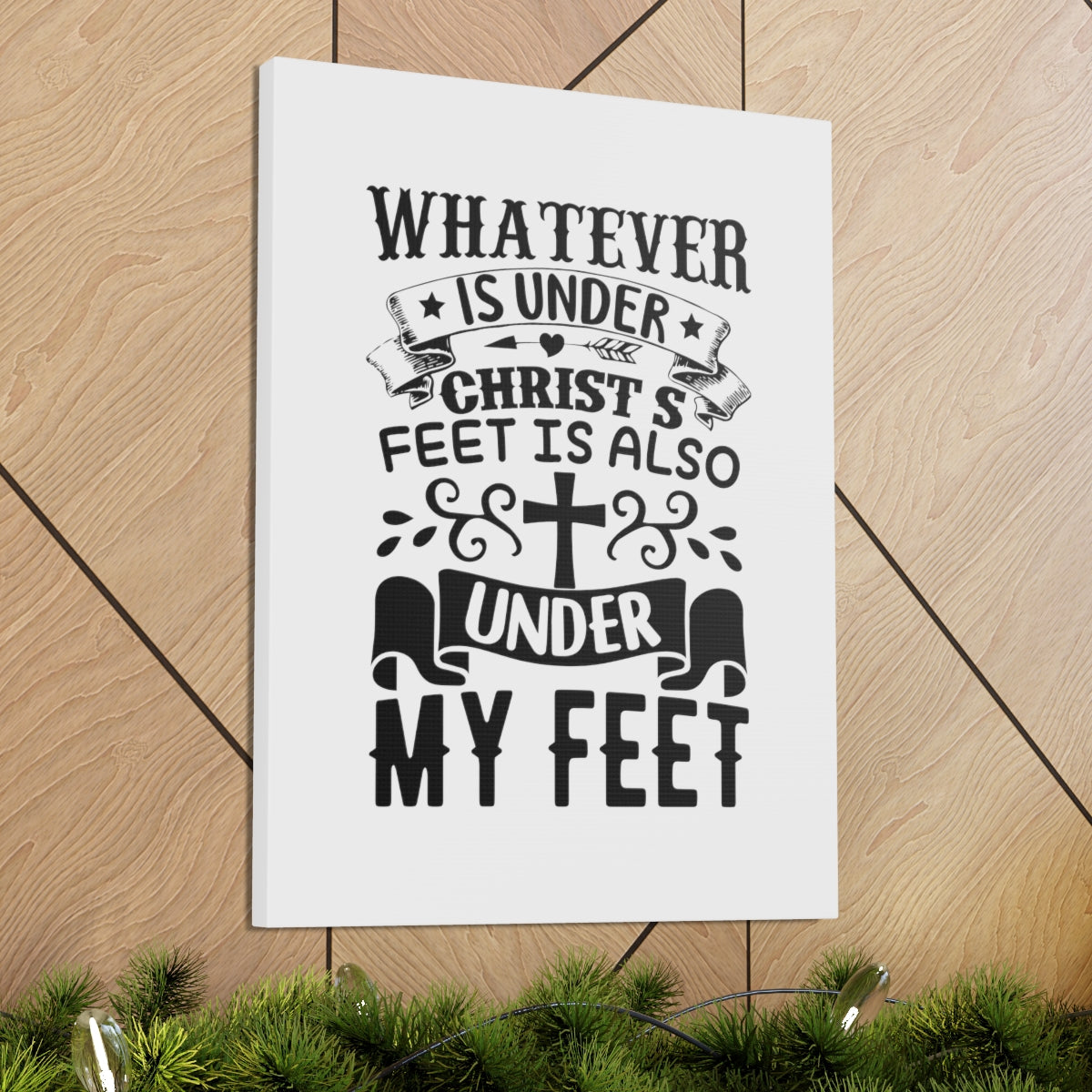 Scripture Walls Under Christ 1 Corinthians 15:27 Christian Wall Art Bible Verse Print Ready to Hang Unframed-Express Your Love Gifts