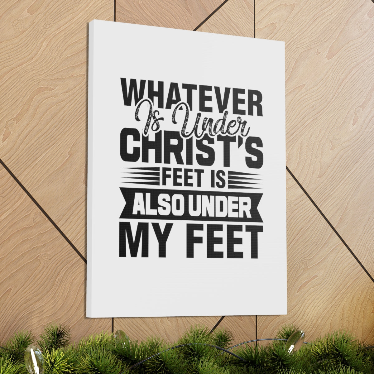 Scripture Walls Under Christ's Feet 2 Corinthians 13:5 Christian Wall Art Bible Verse Print Ready to Hang Unframed-Express Your Love Gifts