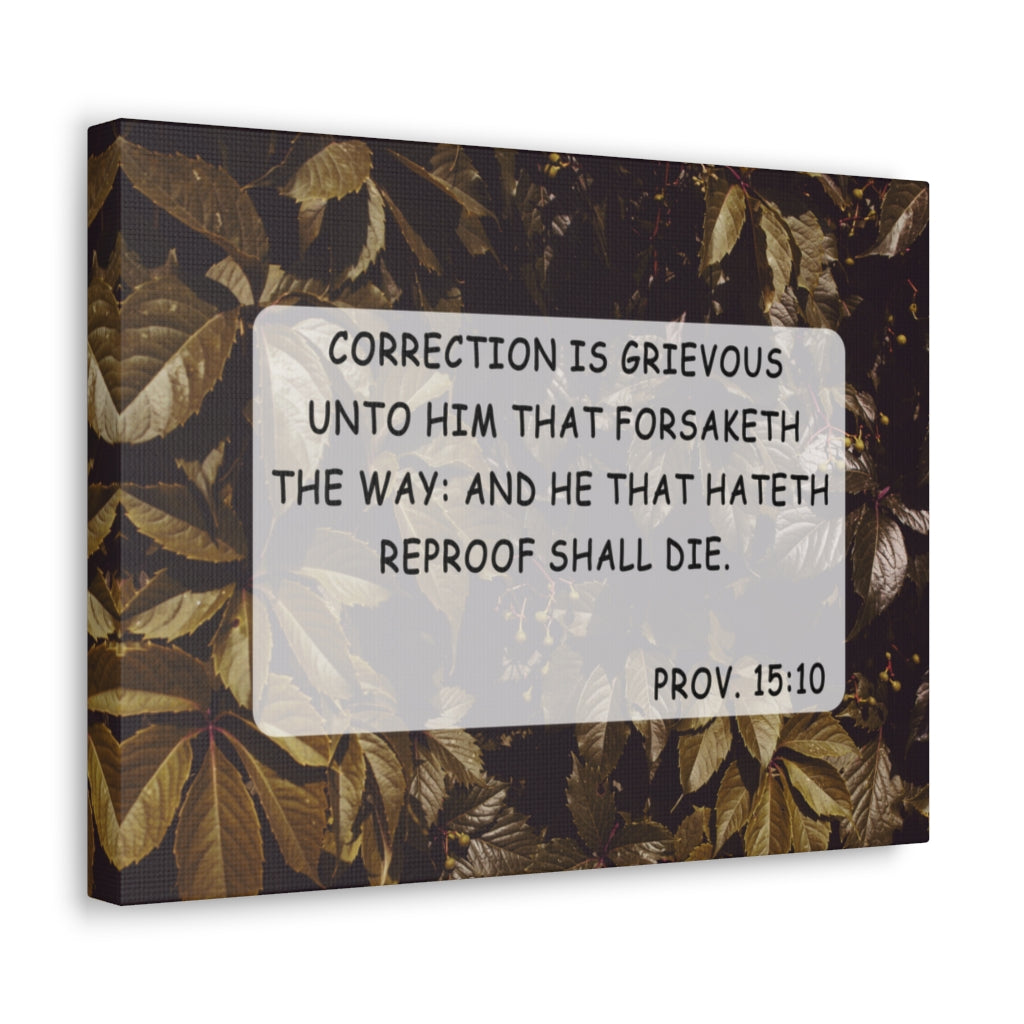 Scripture Walls Unto Him Proverbs 15:10 Bible Verse Canvas Christian Wall Art Ready to Hang Unframed-Express Your Love Gifts
