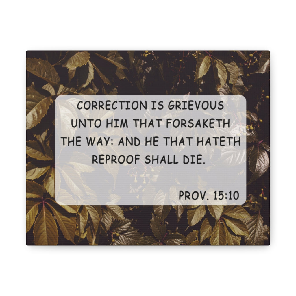 Scripture Walls Unto Him Proverbs 15:10 Bible Verse Canvas Christian Wall Art Ready to Hang Unframed-Express Your Love Gifts