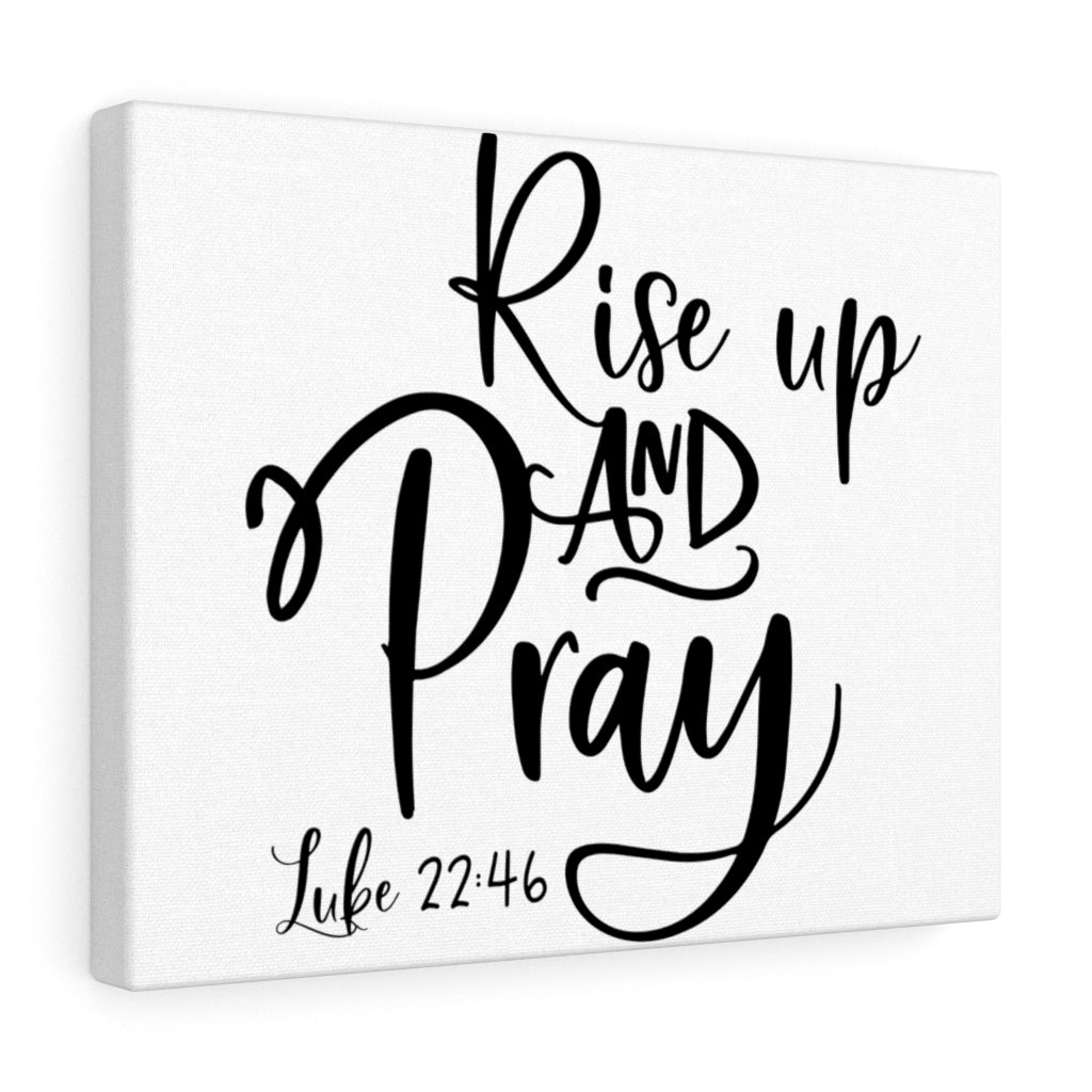 Scripture Walls Up And Pray Luke 22:46 Bible Verse Canvas Christian Wall Art Ready to Hang Unframed-Express Your Love Gifts