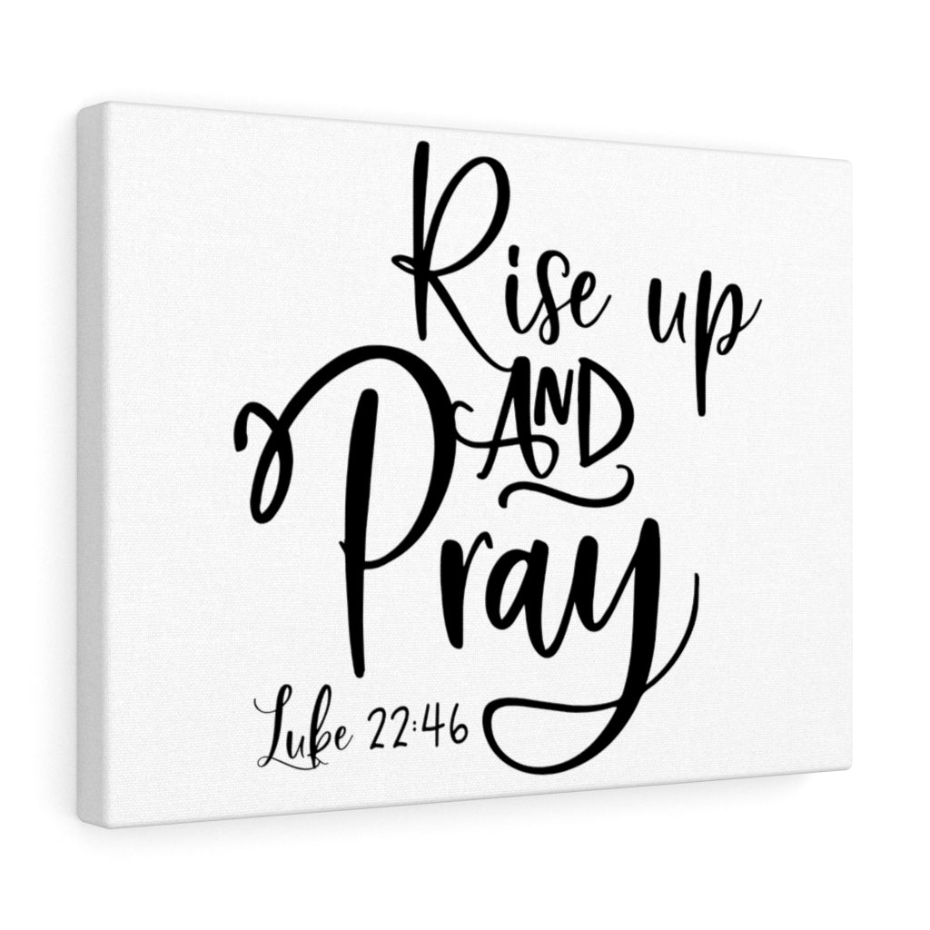 Scripture Walls Up And Pray Luke 22:46 Bible Verse Canvas Christian Wall Art Ready to Hang Unframed-Express Your Love Gifts