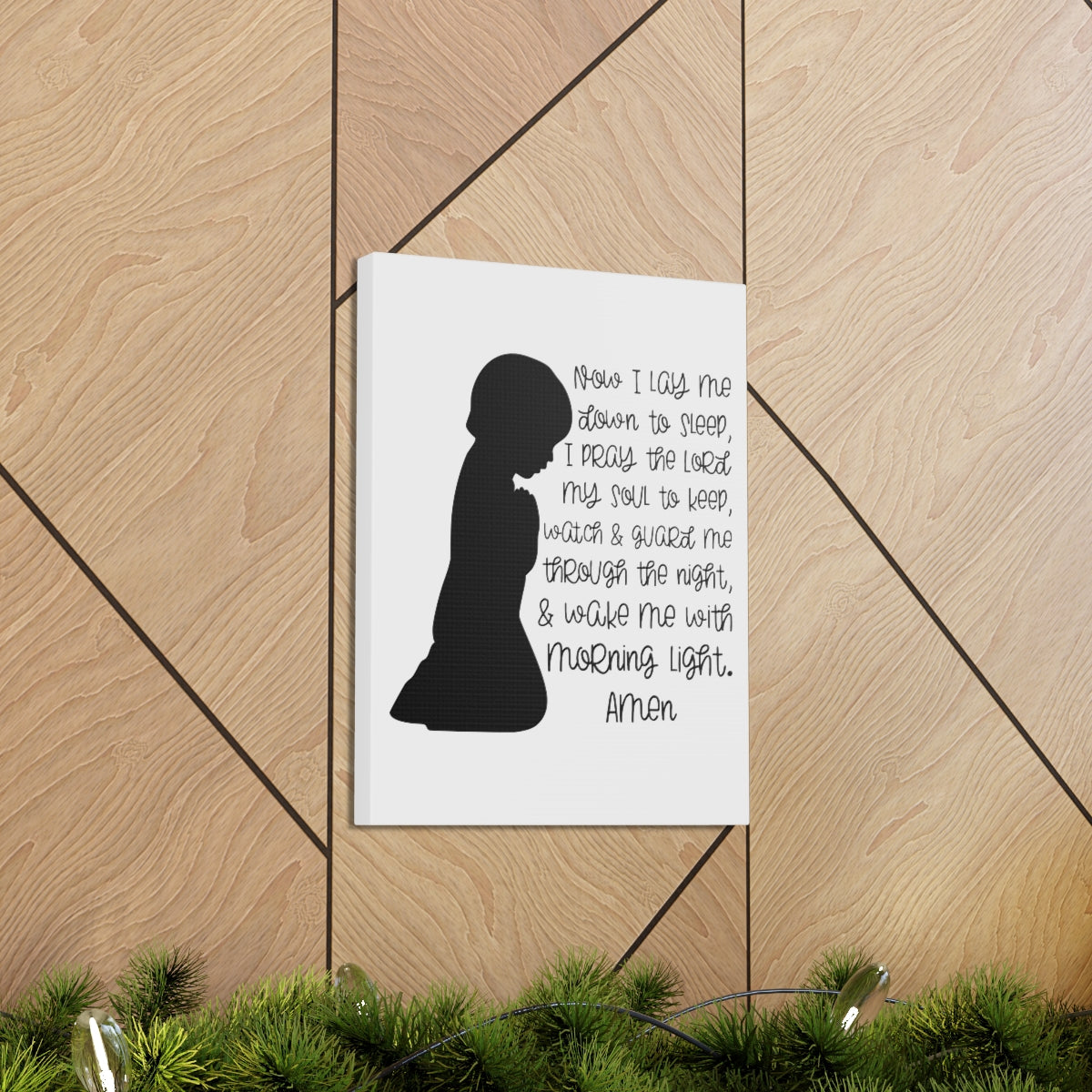 Scripture Walls Wake Me With Morning Psalms 4:8 Christian Wall Art Print Ready to Hang Unframed-Express Your Love Gifts